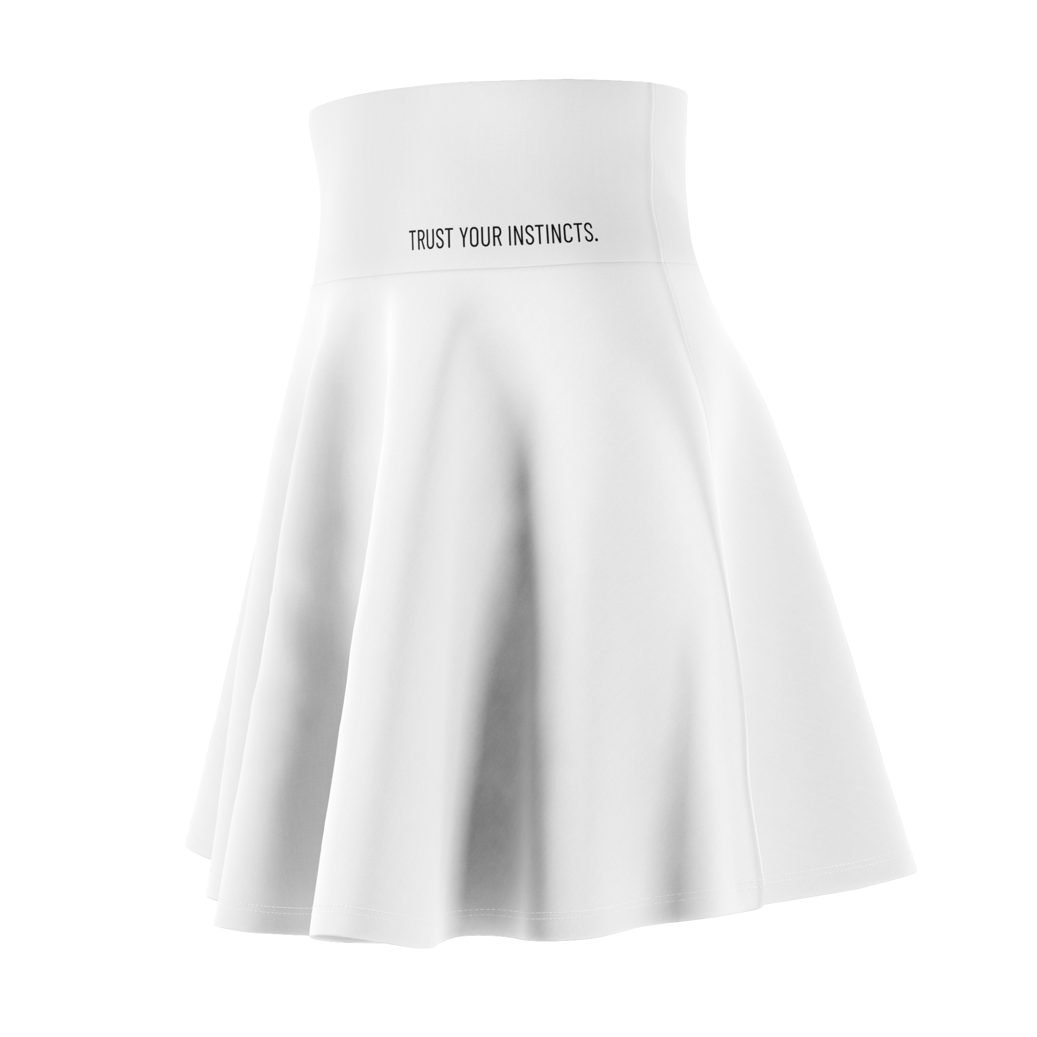 Skater Skirt — 'Trust Your Instincts' High-Waist AOP Women's Skirt - Image 4