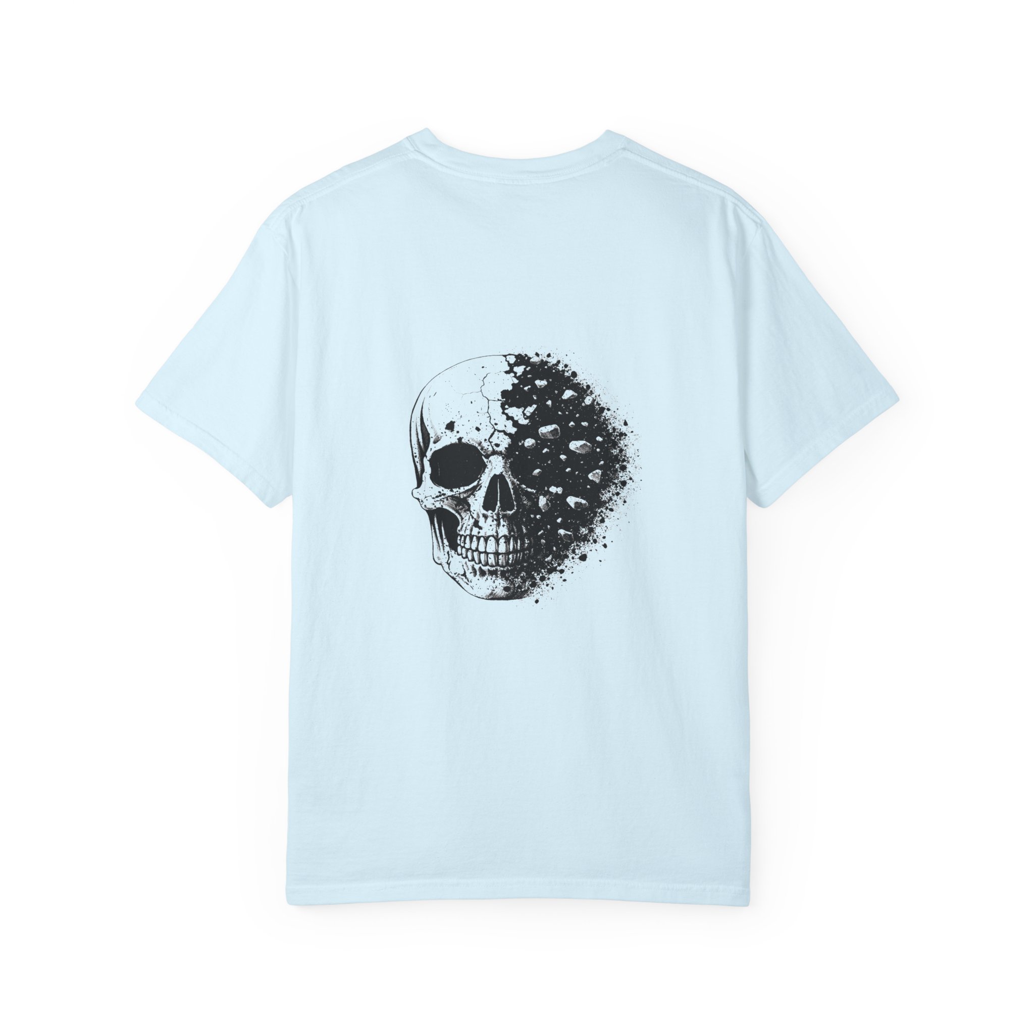 Skull Fade Graphic T-Shirt — 'I'M YOURS' Minimal Front, Distressed Back Art - Image 15