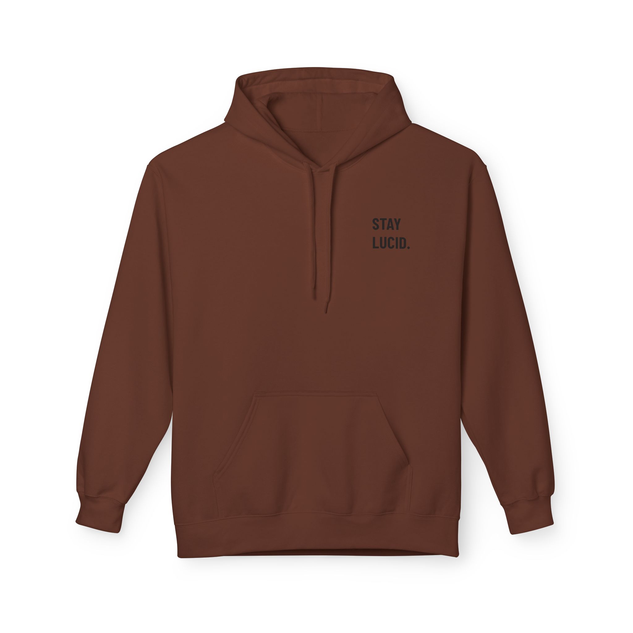 Stay Lucid Hoodie — Minimal Black Circle Graphic Pullover - Image 5