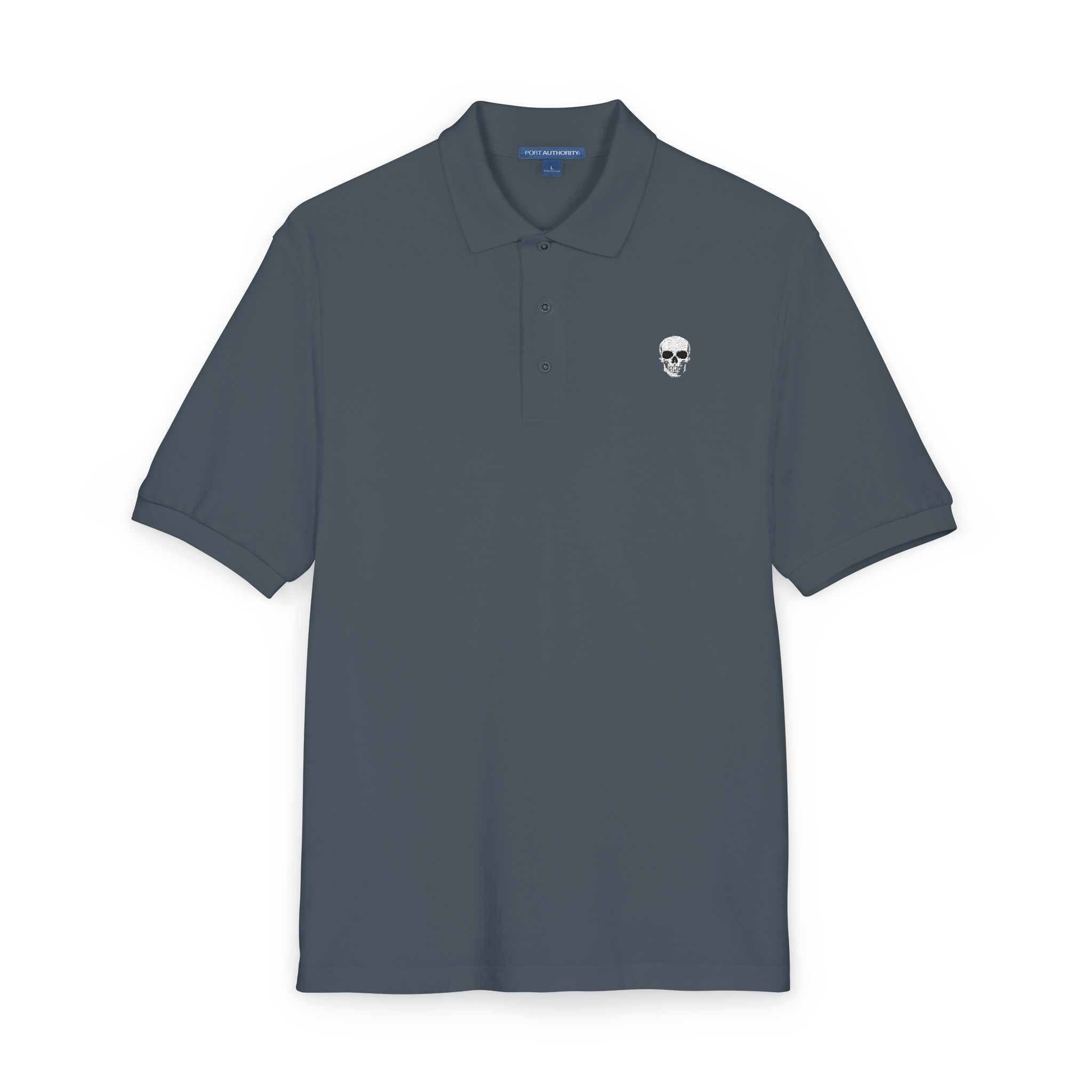 Skull & Roses Embroidered Polo Shirt - Image 12