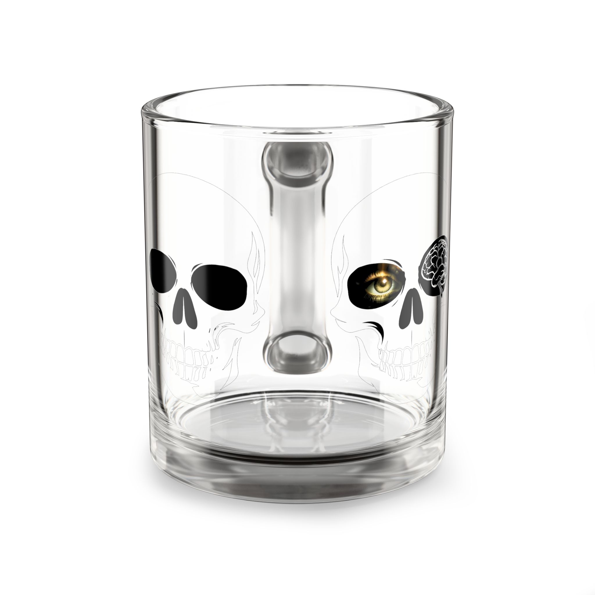 YHRK Glass Mug — The Awakening · LVL1 to LVL2 · Skull Series - Image 2
