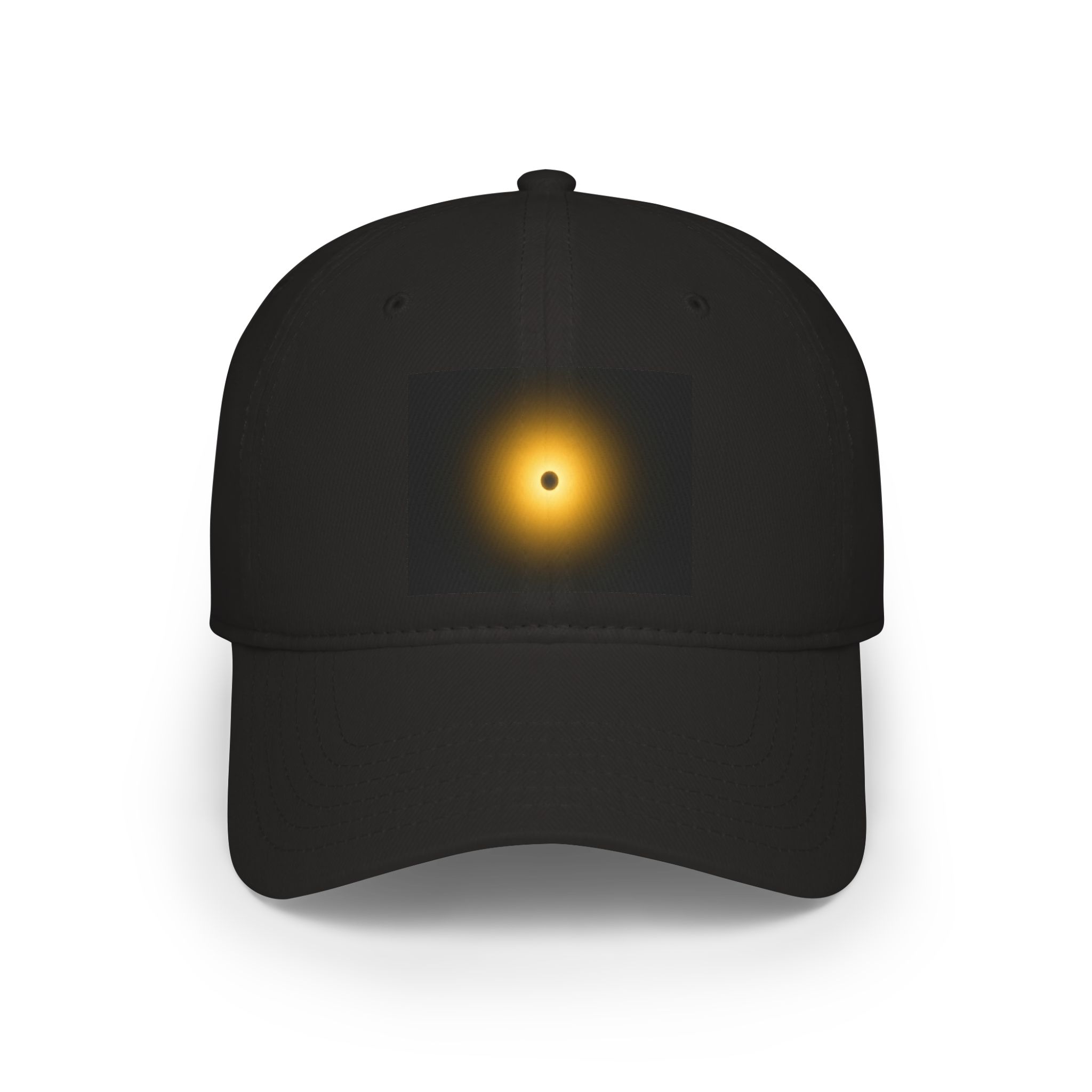 Solar Eclipse Baseball Cap — Minimal Black Sun Design - Image 2