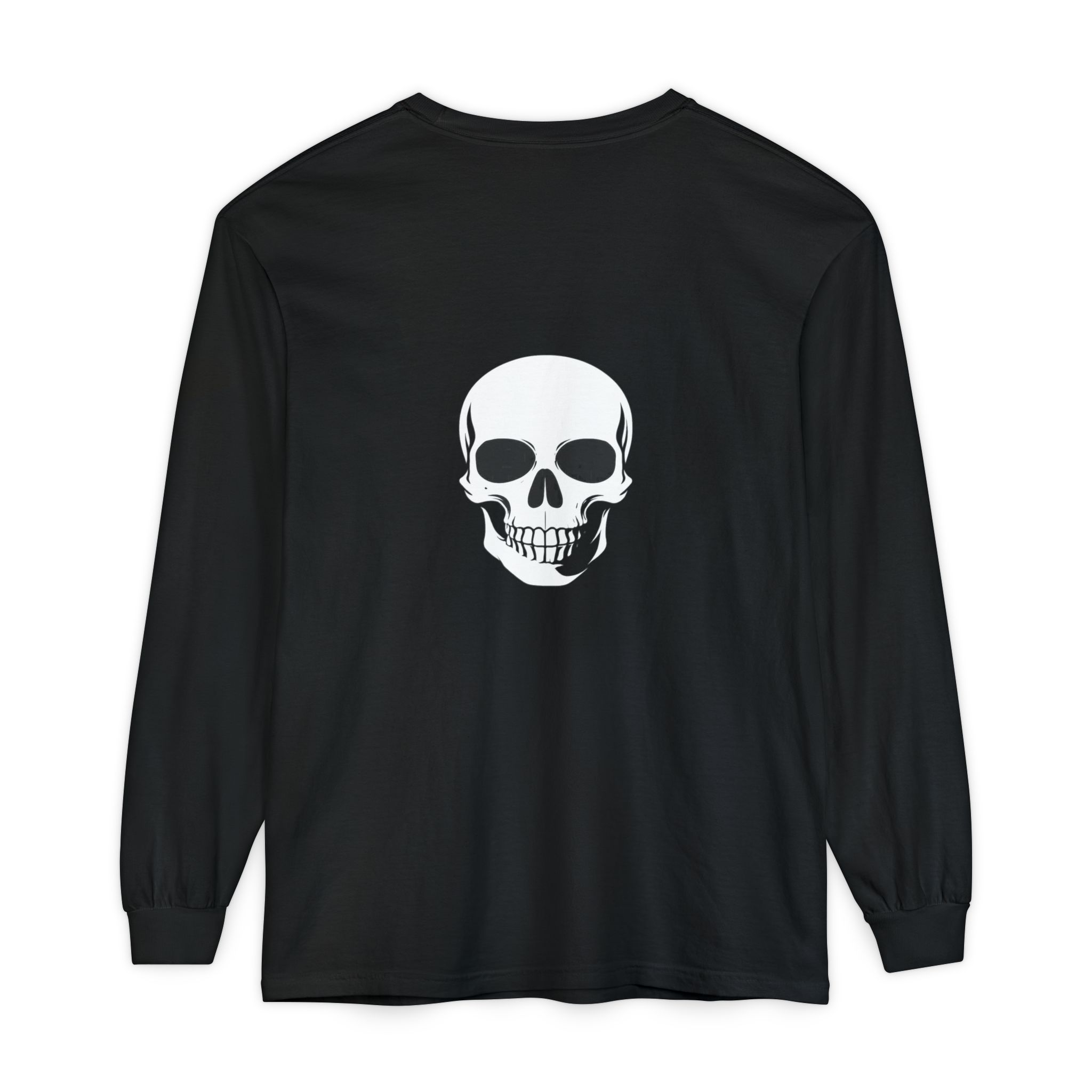Skull Graphic Long Sleeve Tee — "Keep Going" Minimalist Motivation - Image 17