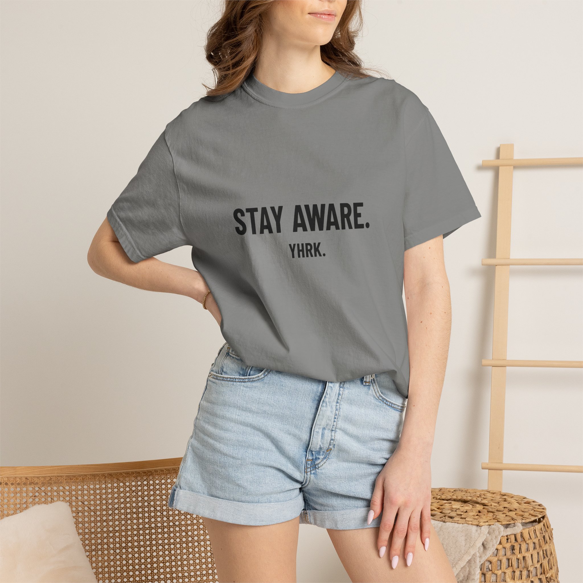 Stay Aware. Graphic T-Shirt — Minimalist Motivational Tee - Image 25