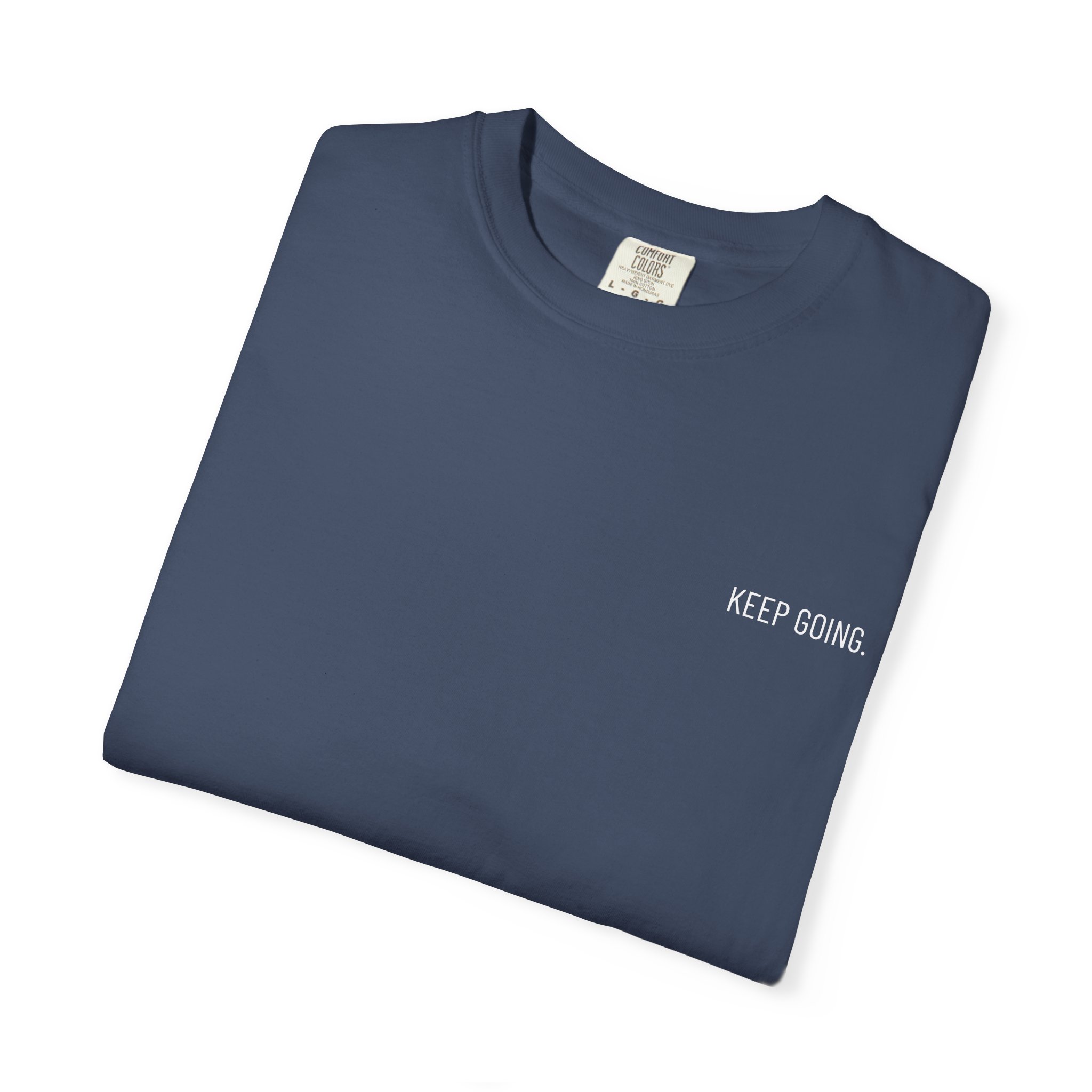 Skull Back Tee — 'Keep Going' Minimalist Garment-Dyed T-Shirt - Image 31