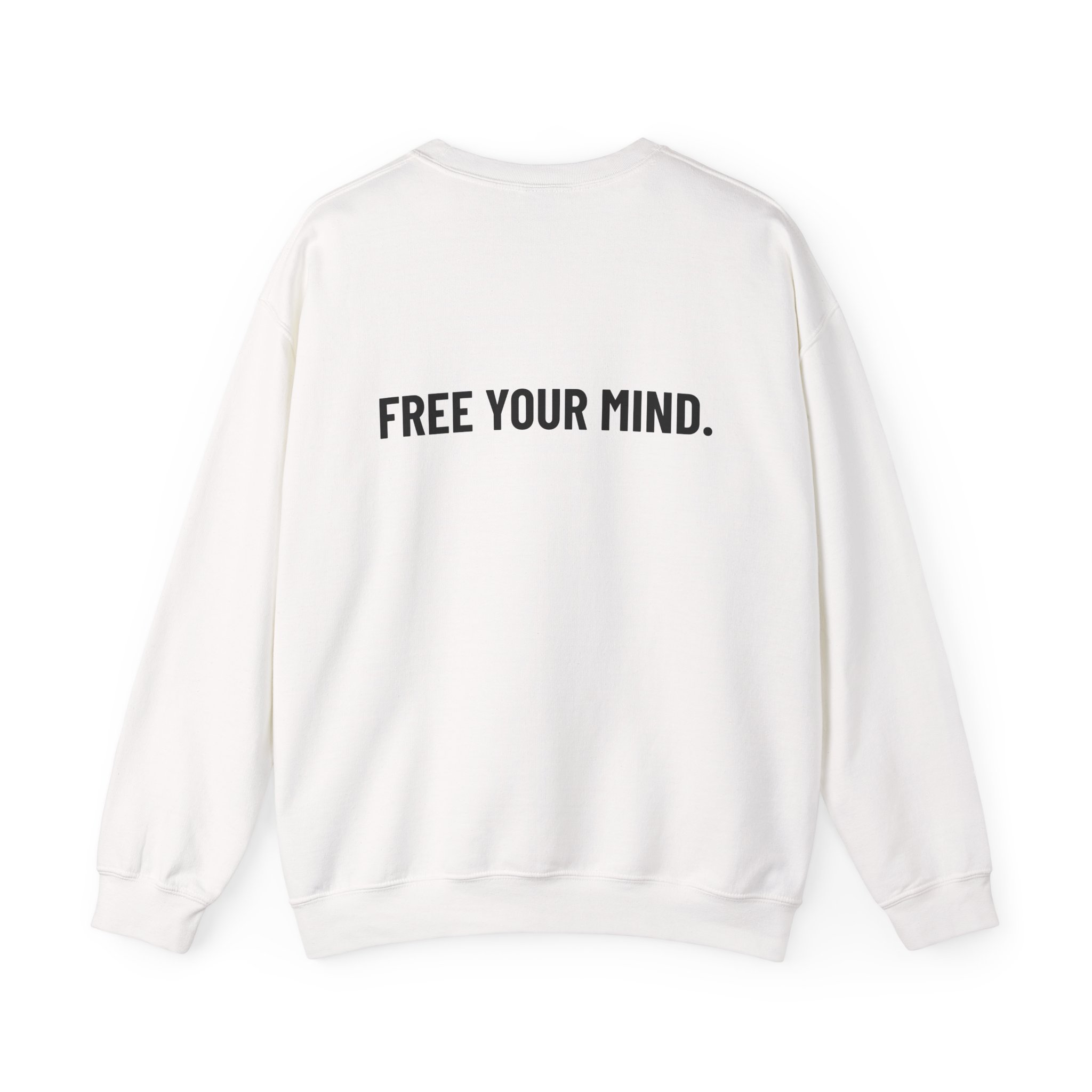 Skull Crewneck Sweatshirt — 'Free Your Mind' Graphic - Image 2