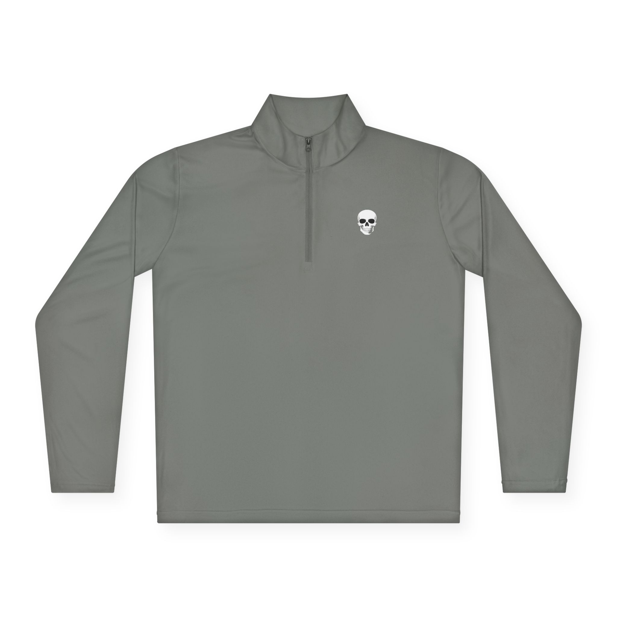 Quarter-Zip Pullover with Skull Logo - Image 6