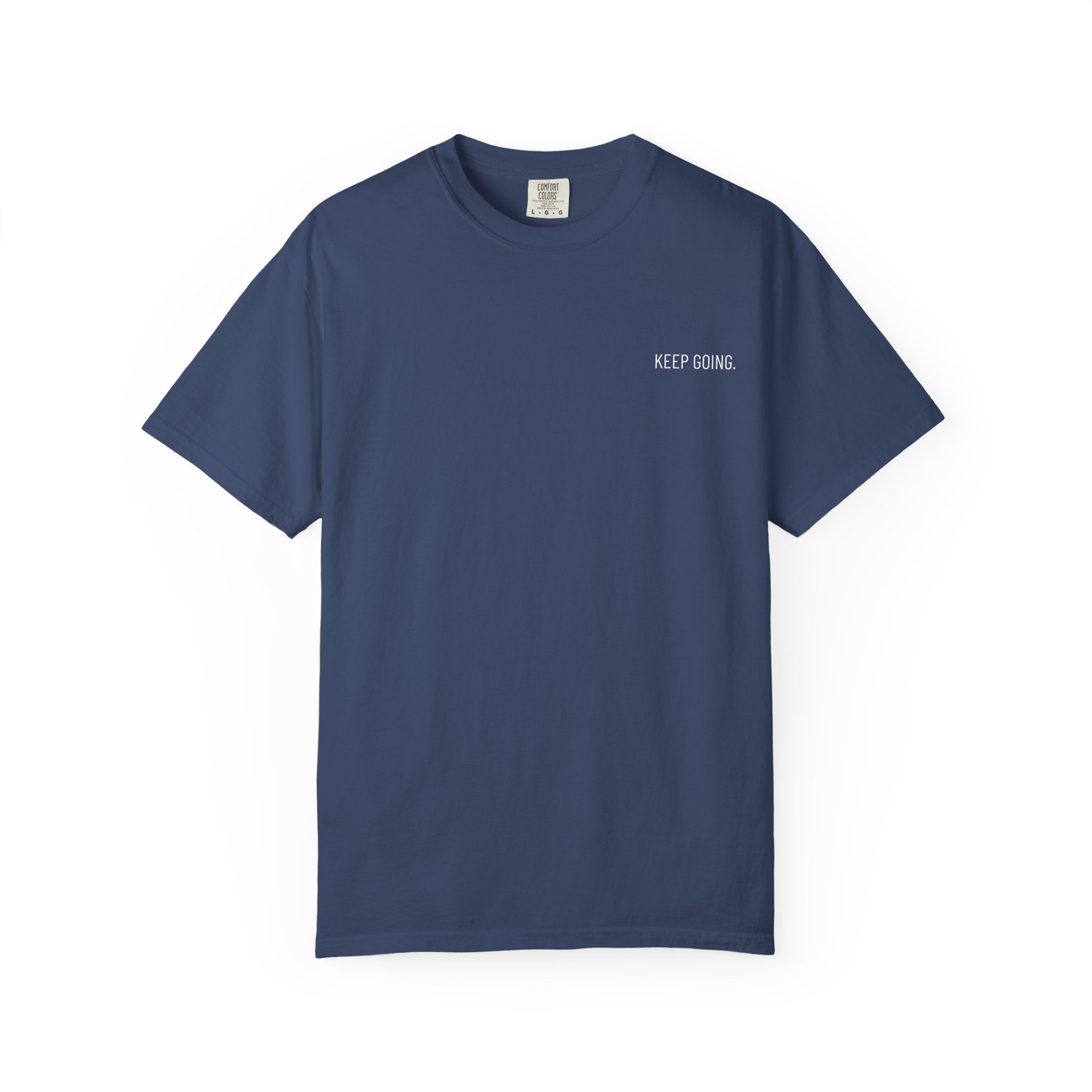 Skull Back Tee — 'Keep Going' Minimalist Garment-Dyed T-Shirt - Image 35