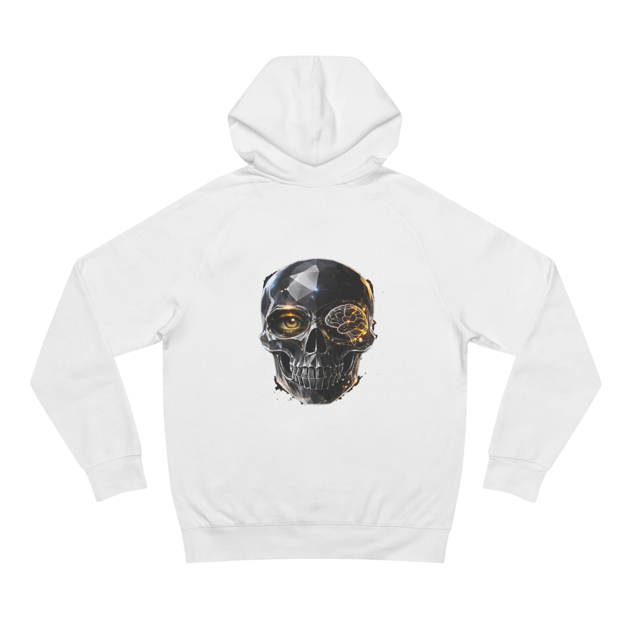 Skull Graphic Hoodie — Metallic Black Skull - Image 5