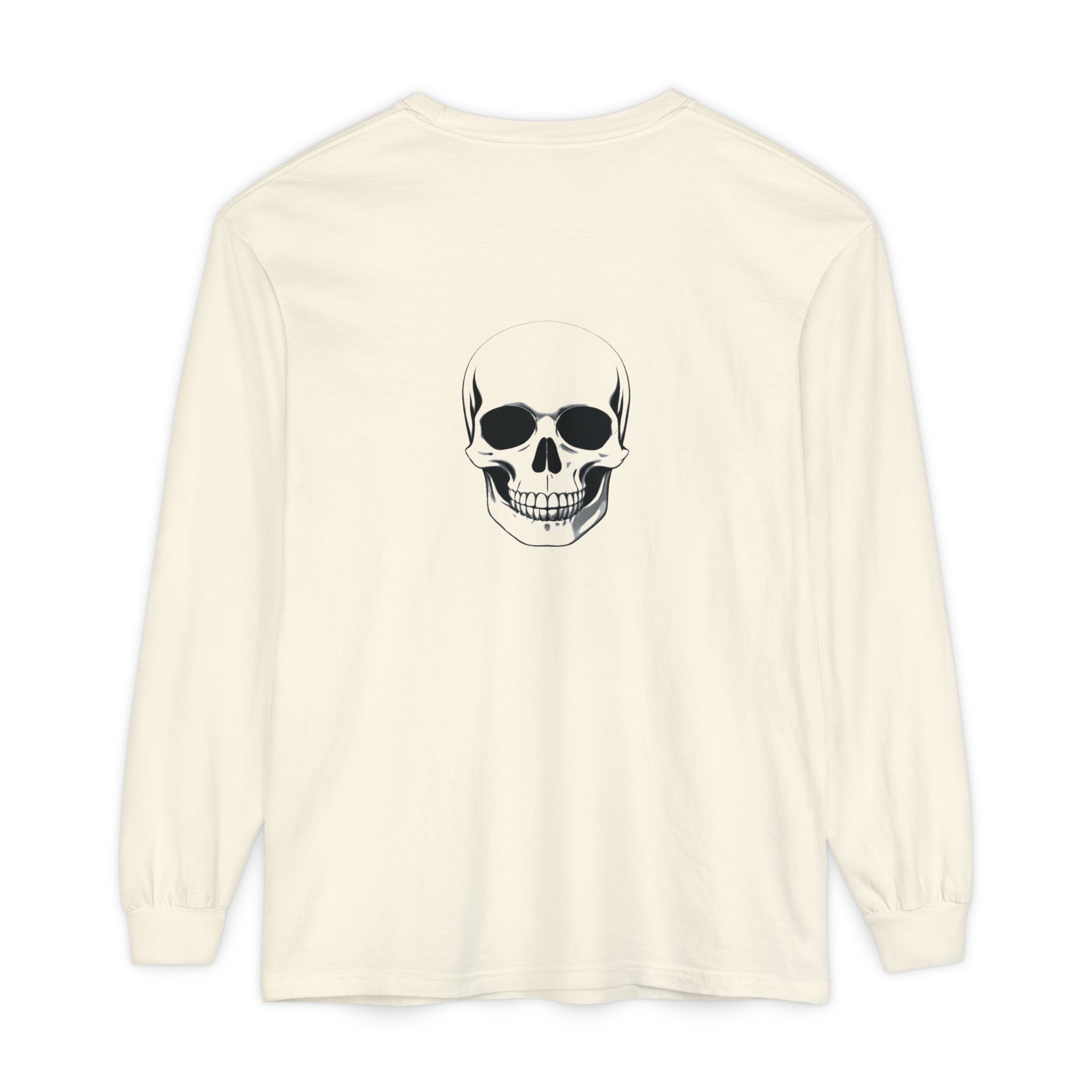 Keep Going Long Sleeve Tee — Minimal Skull Graphic - Image 5