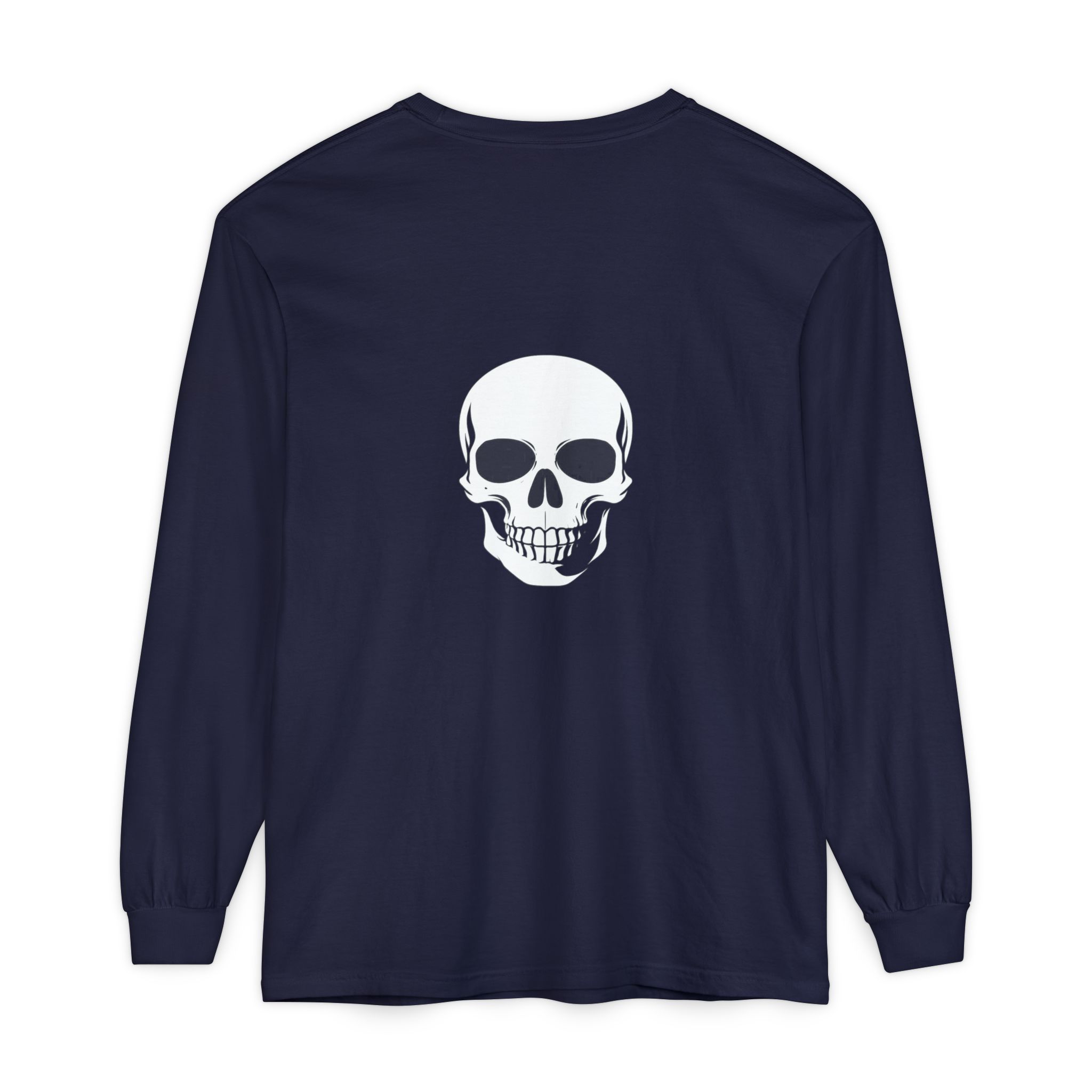 Skull Graphic Long Sleeve Tee — "Keep Going" Minimalist Motivation - Image 13