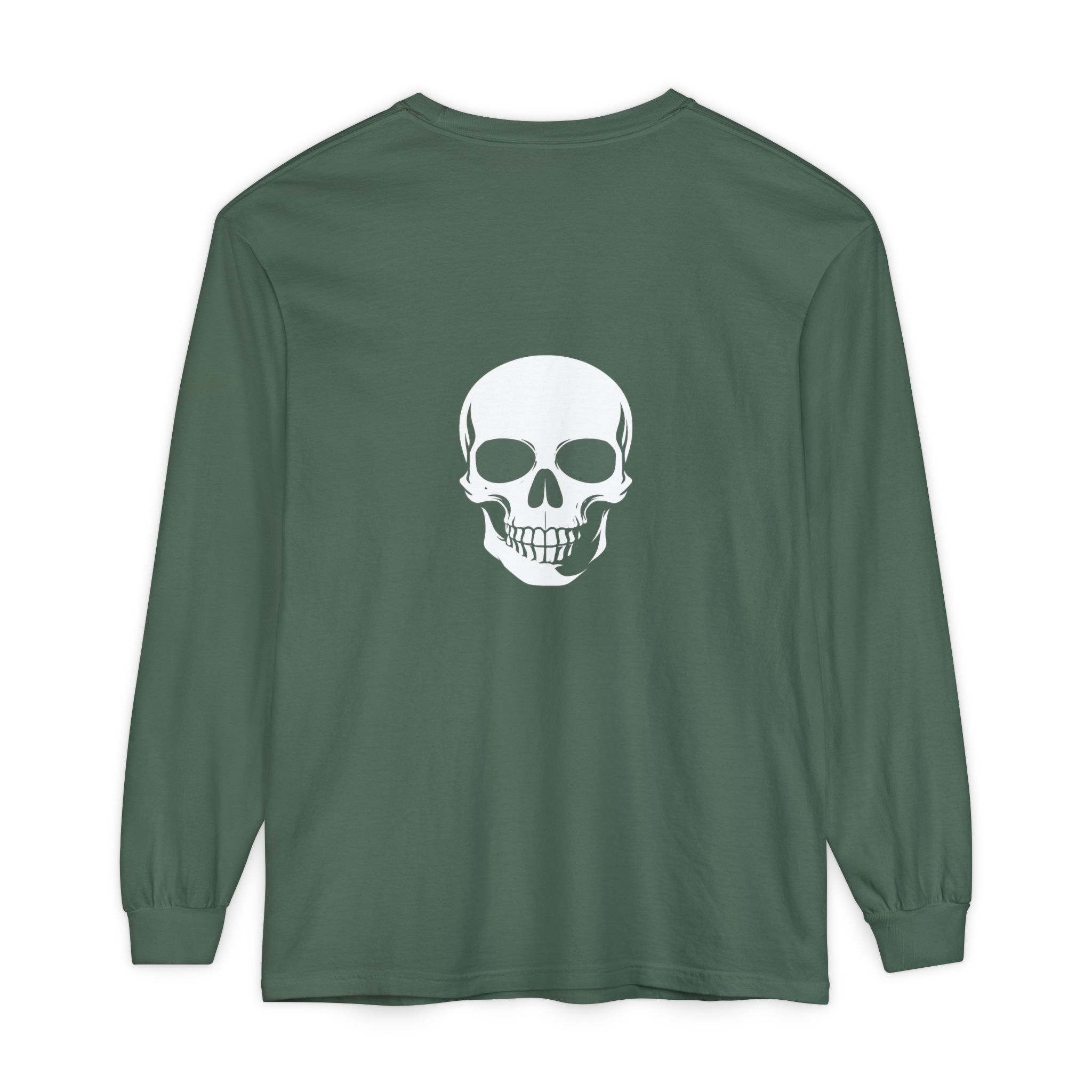 Skull Graphic Long Sleeve Tee — "Keep Going" Minimalist Motivation - Image 9