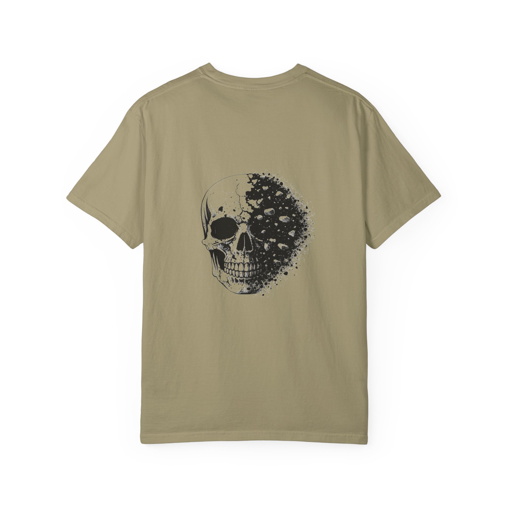 Skull Fade Graphic T-Shirt — 'I'M YOURS' Minimal Front, Distressed Back Art - Image 9