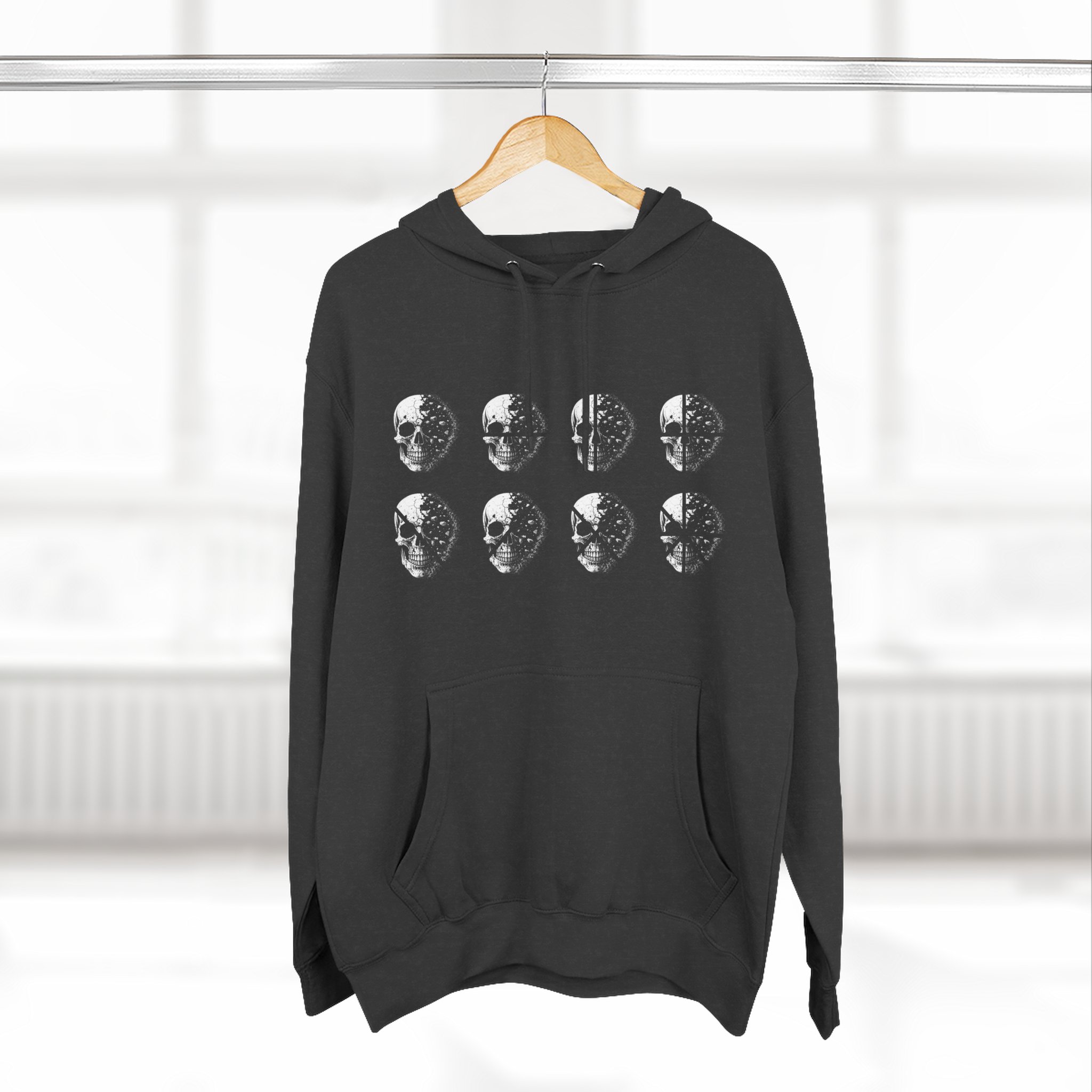 Stay Lucid Hoodie — Minimal Lunar Skull Graphic Pullover - Image 12