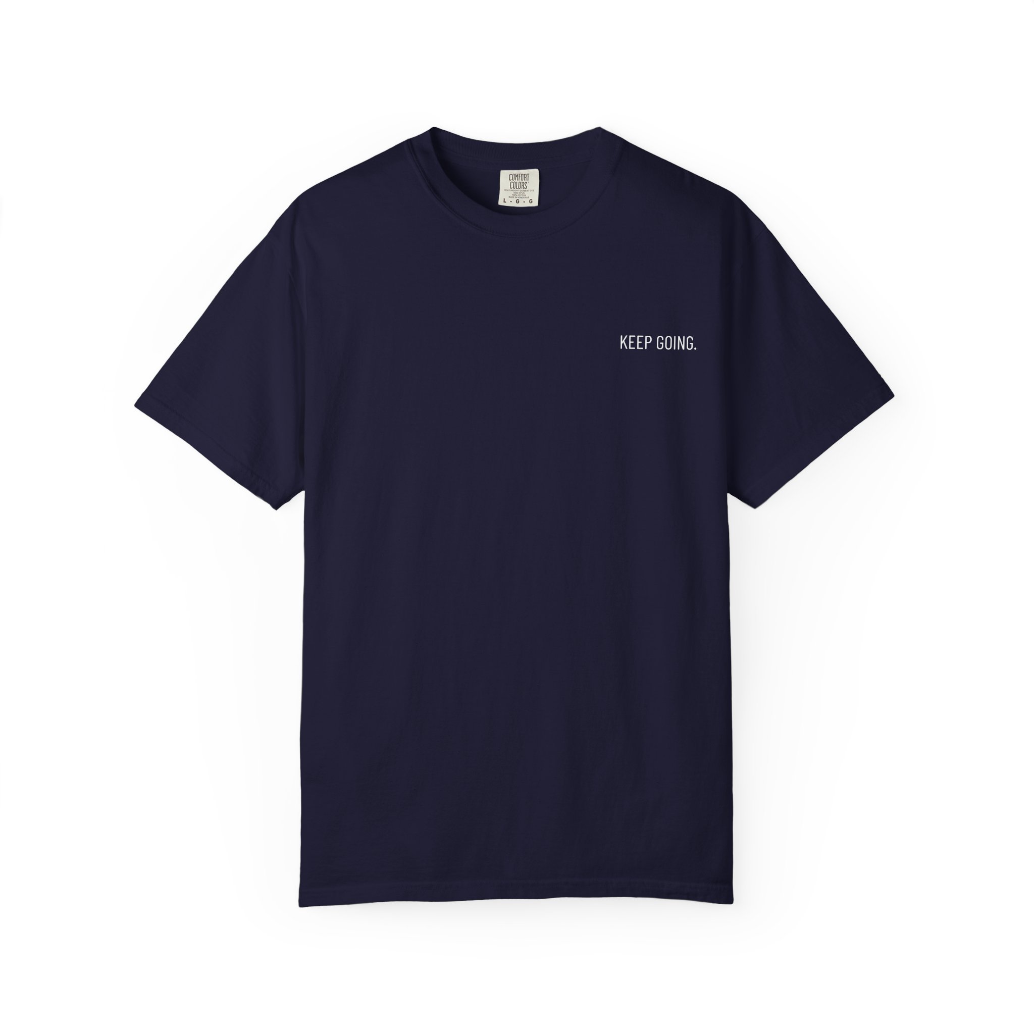 Skull Back Tee — 'Keep Going' Minimalist Garment-Dyed T-Shirt - Image 32