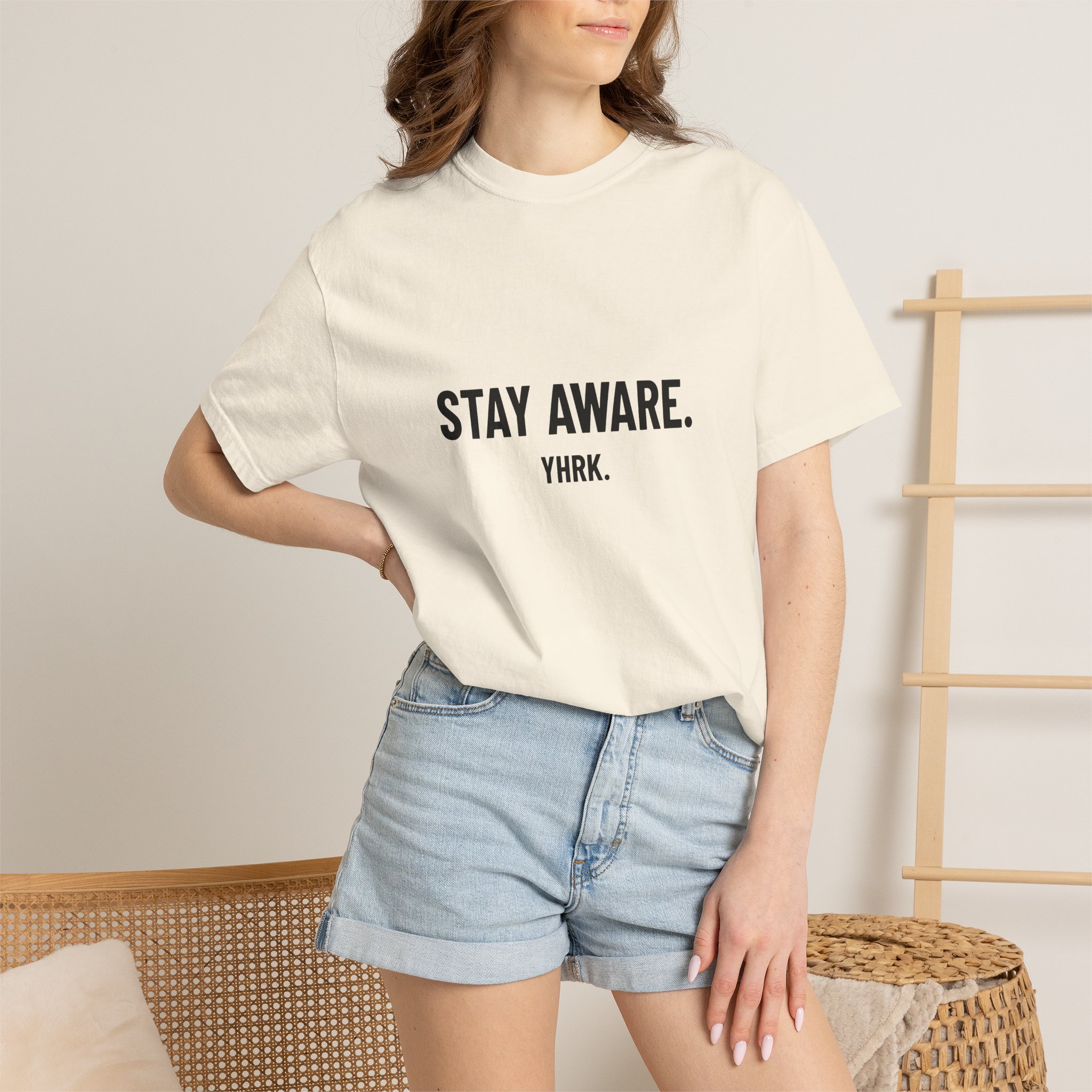 Stay Aware. Graphic T-Shirt — Minimalist Motivational Tee - Image 9