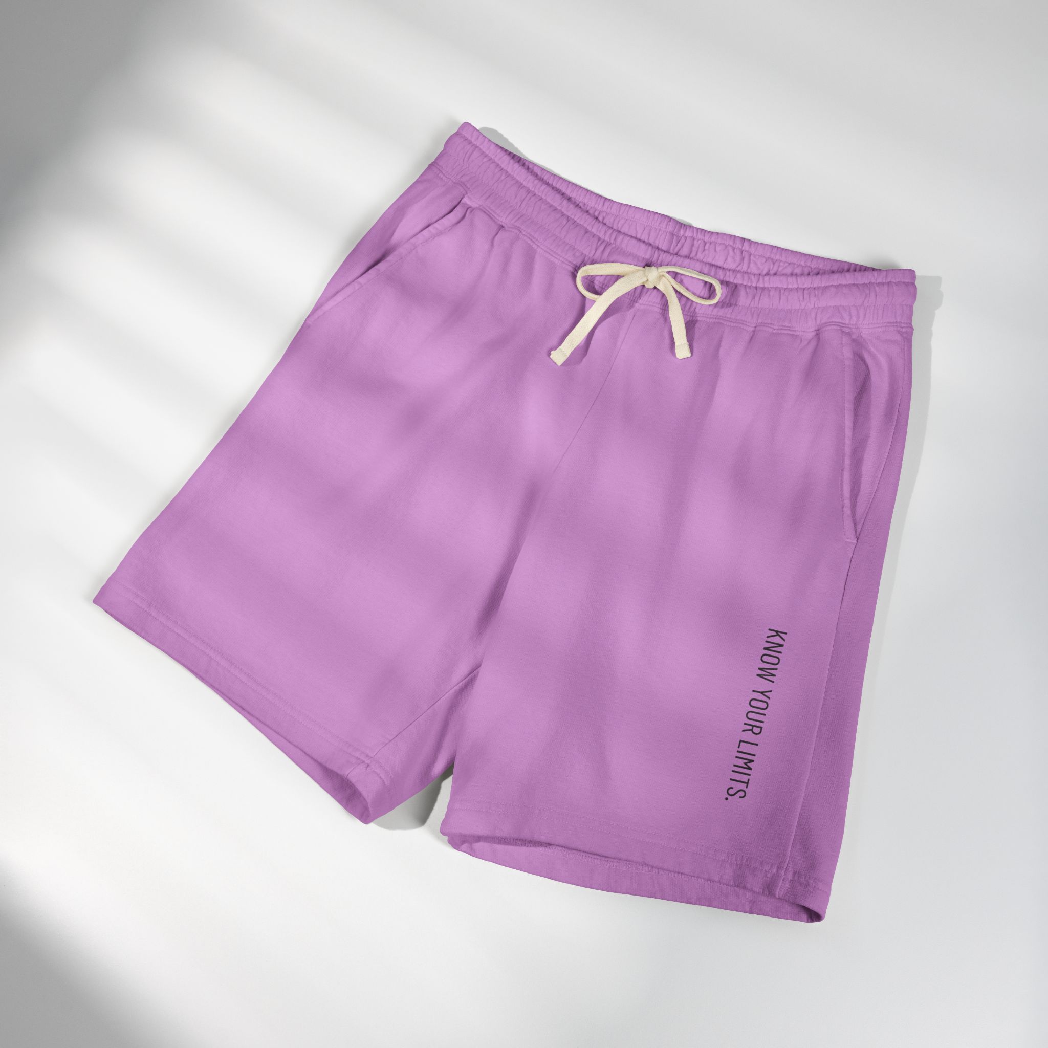 Lightweight Fleece Sweat Shorts — "Know Your Limits" Casual Lounge Shorts - Image 16