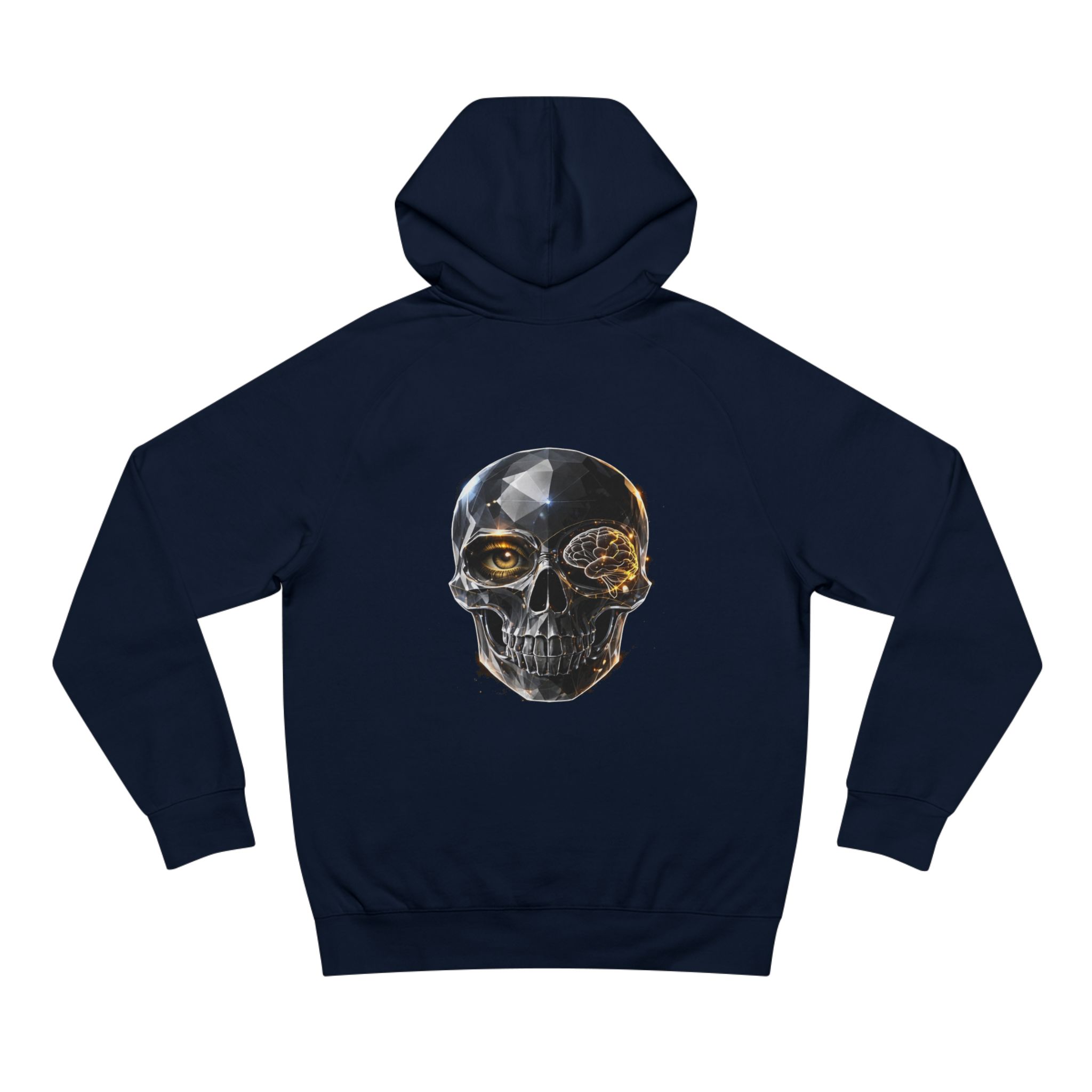 Skull Graphic Hoodie — Metallic Black Skull - Image 13
