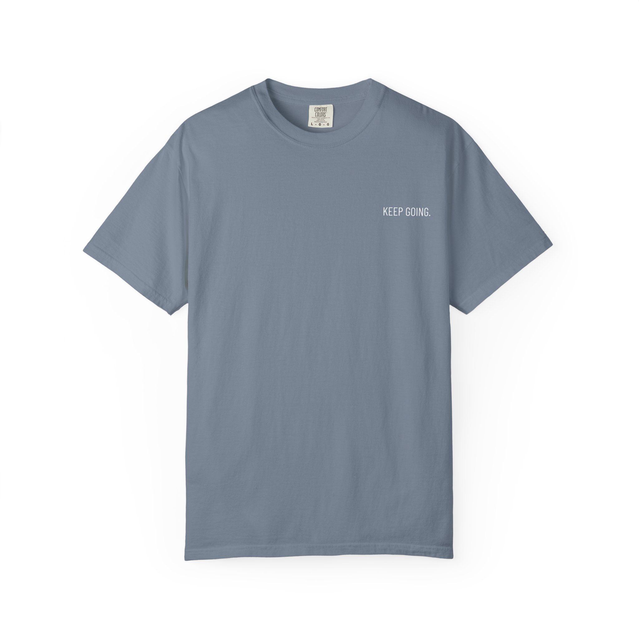 Skull Back Tee — 'Keep Going' Minimalist Garment-Dyed T-Shirt - Image 26
