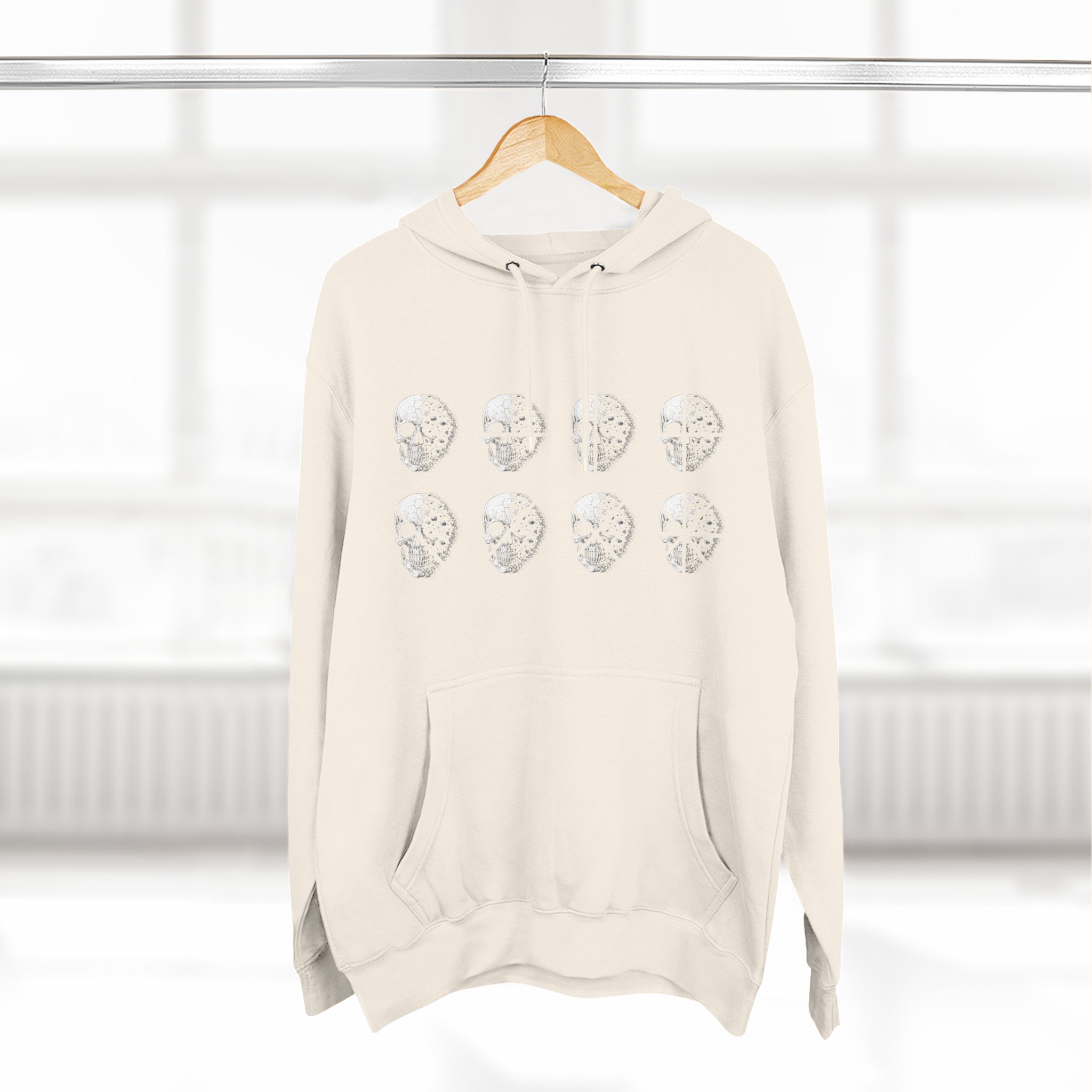 Stay Lucid Hoodie — Minimal Lunar Skull Graphic Pullover - Image 20