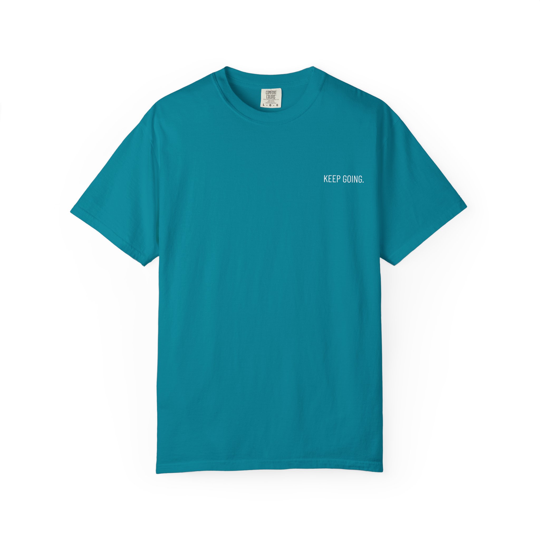 Skull Back Tee — 'Keep Going' Minimalist Garment-Dyed T-Shirt - Image 23
