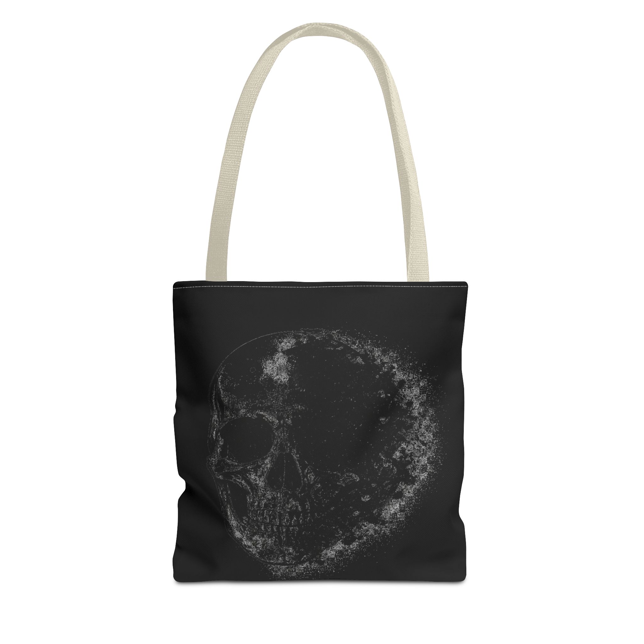 Dark Smoky Skull Tote Bag – Gothic AOP Canvas Shopper for Halloween & Everyday - Image 8