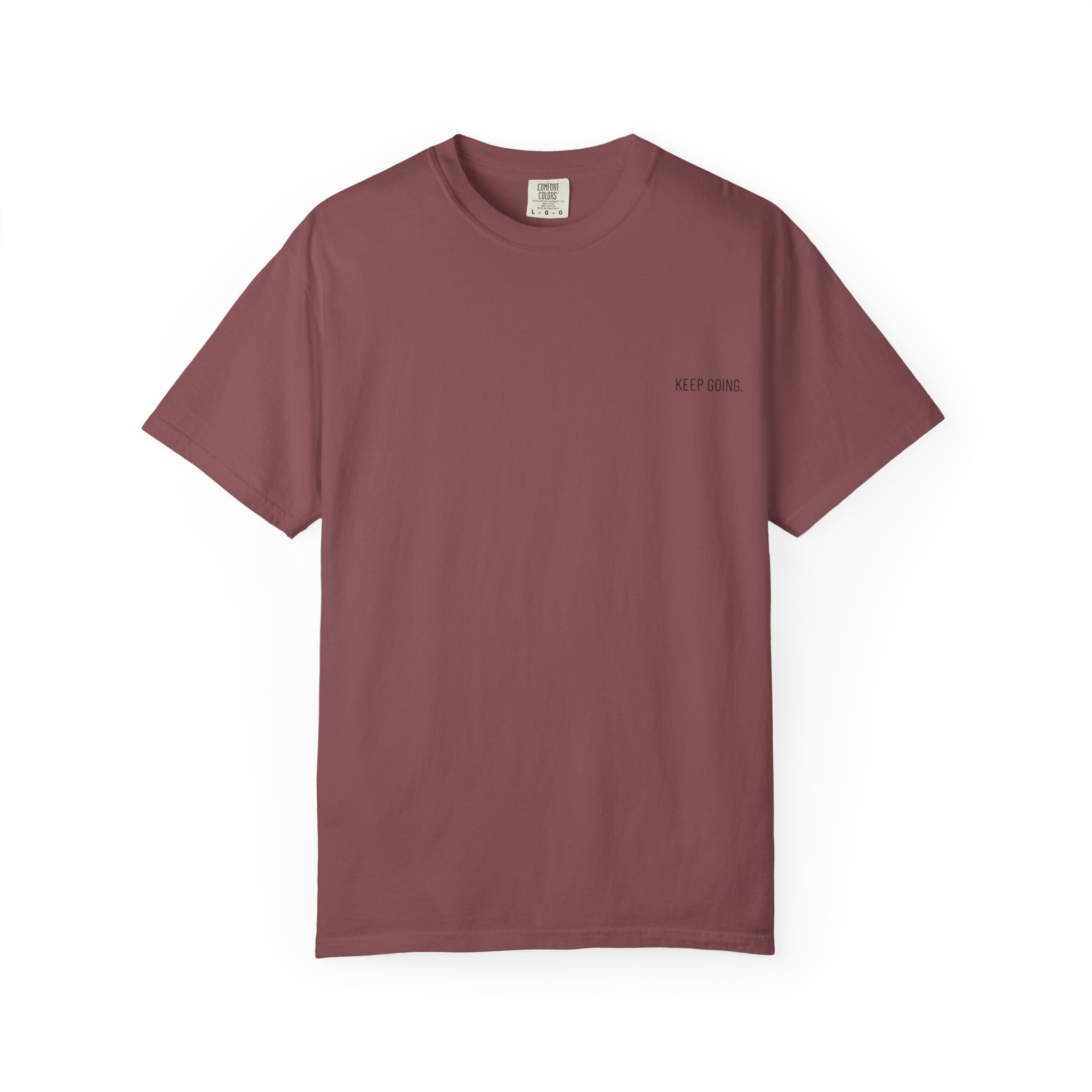 Peace Moon T-Shirt — Minimal 'Keep Going' Graphic Tee with Repeating Peace Moon Back Print - Image 11