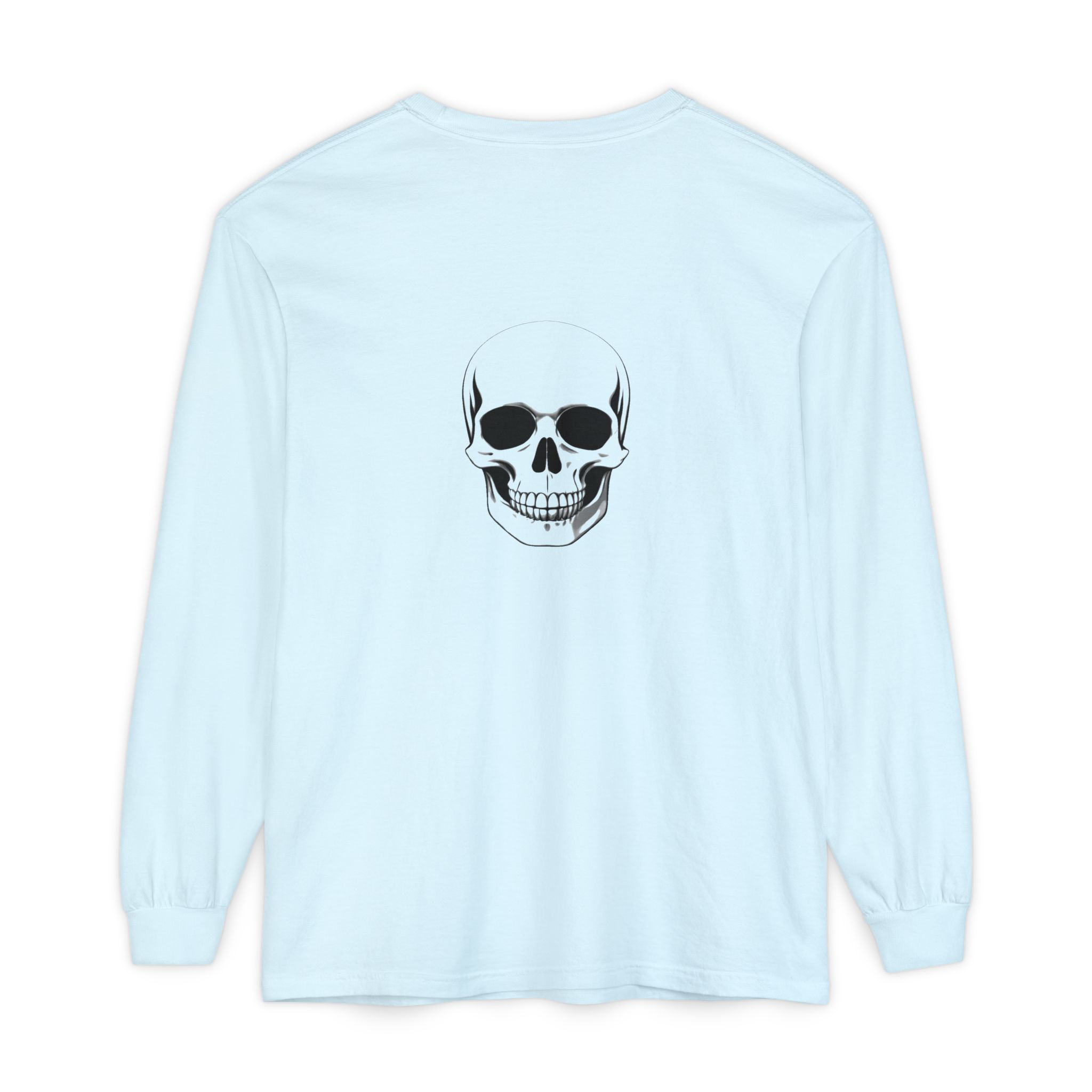 Keep Going Long Sleeve Tee — Minimal Skull Graphic - Image 13
