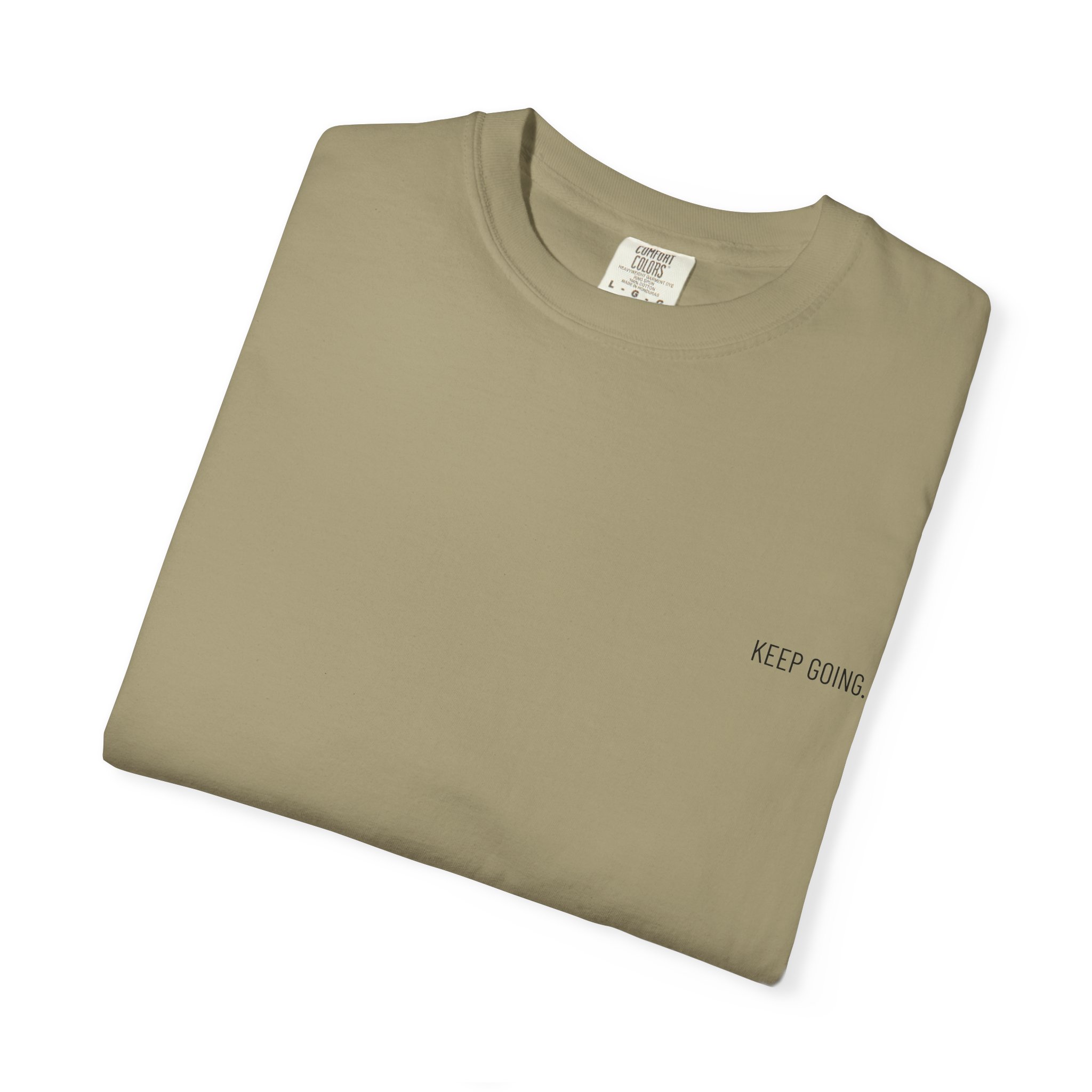Peace Moon T-Shirt — Minimal 'Keep Going' Graphic Tee with Repeating Peace Moon Back Print - Image 22