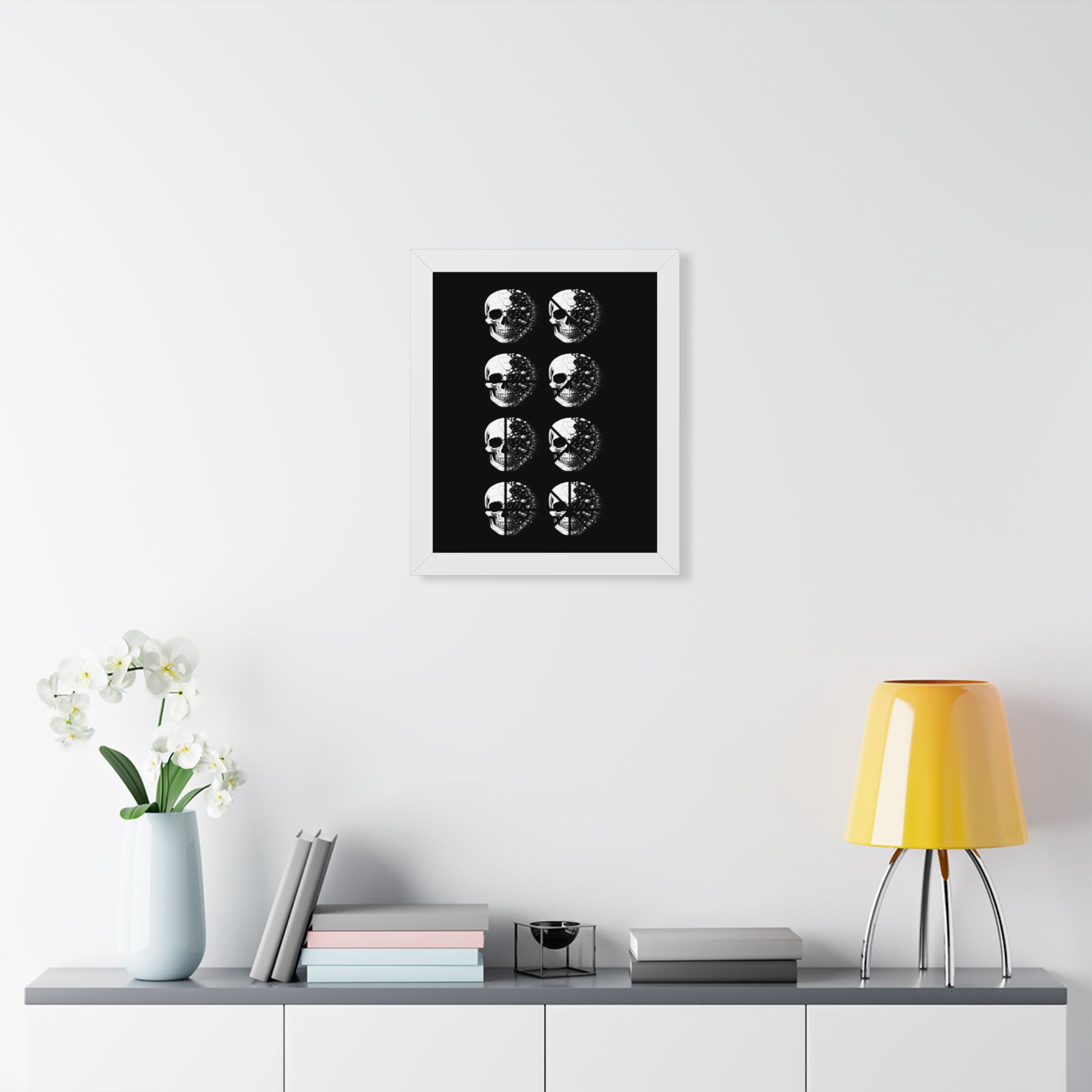 Skull Phases Framed Poster - Image 15