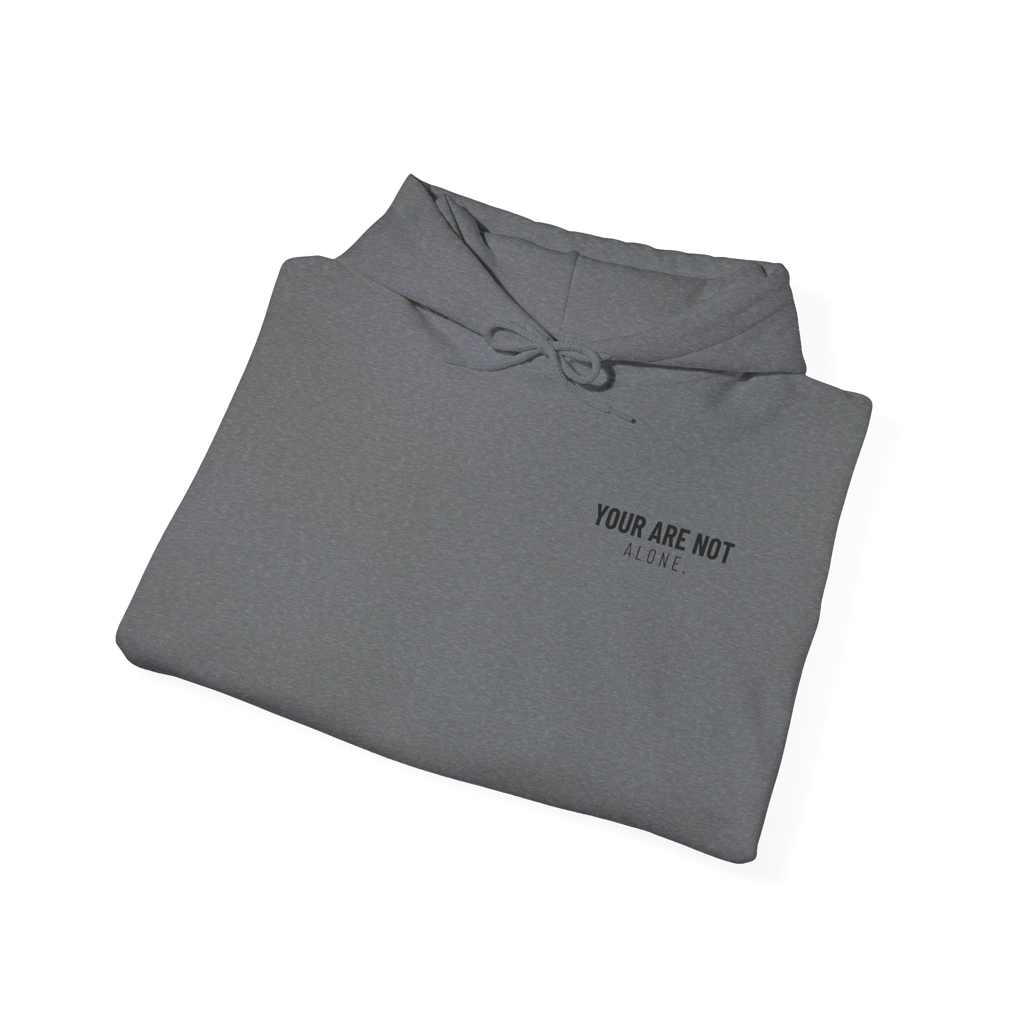 Skull Graphic Hoodie - “You Are Not Alone” Minimalist Streetwear - Image 16