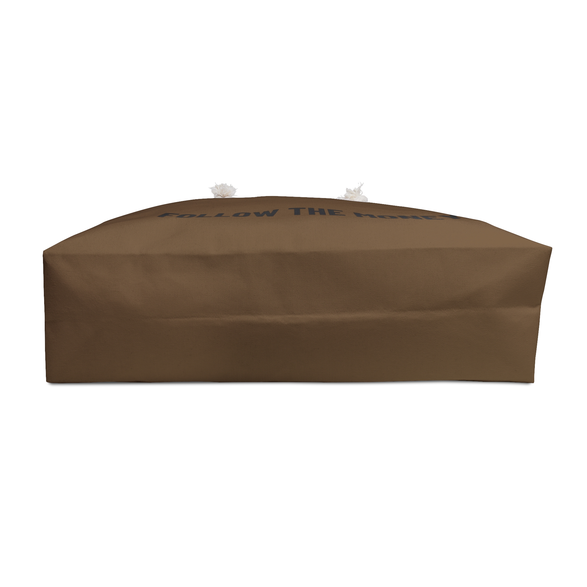 Follow The Money Weekender Bag — Brown Canvas Travel Tote - Image 5