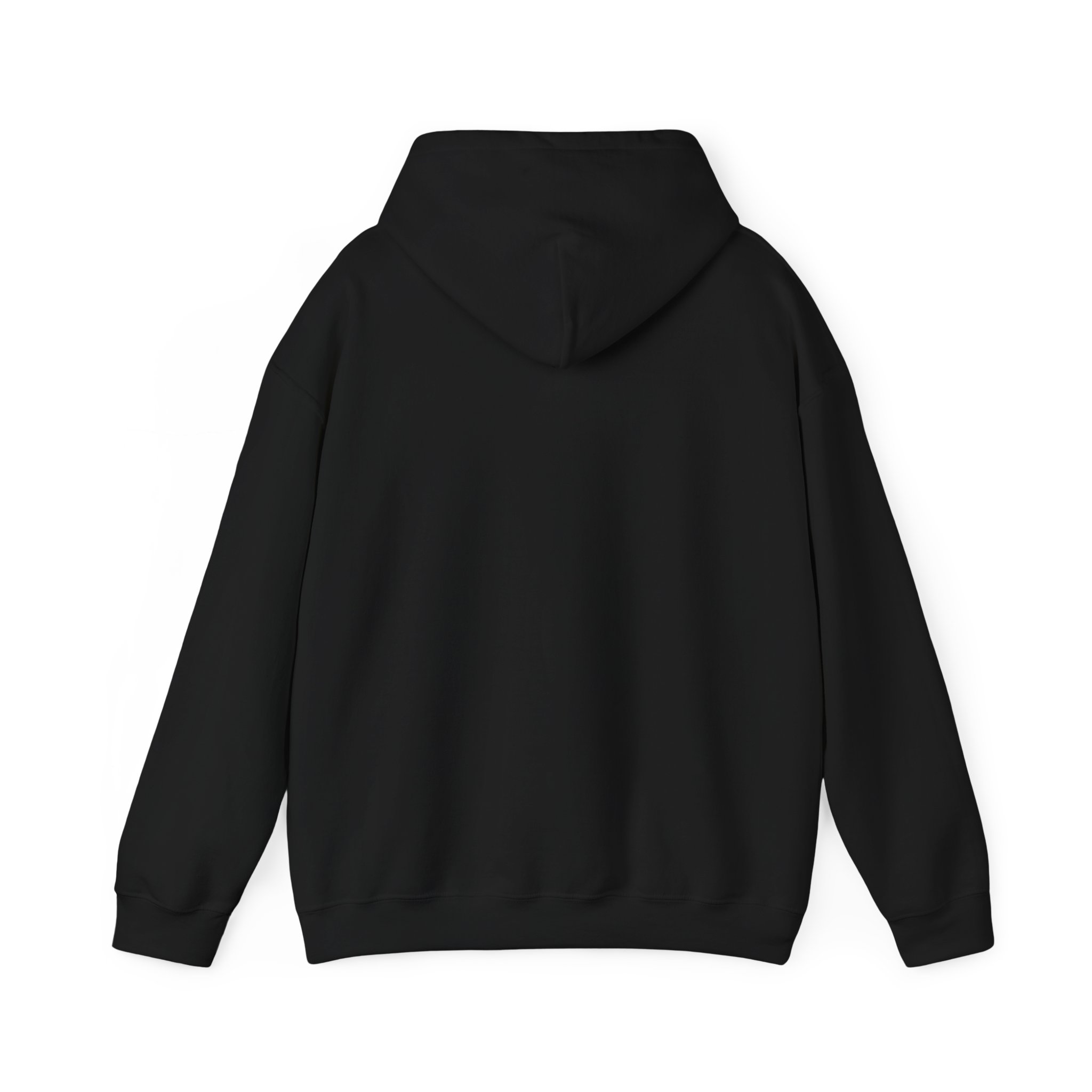 Minimal 'YHRK.' Black Hoodie – Small Chest Logo, Casual Streetwear - Image 3