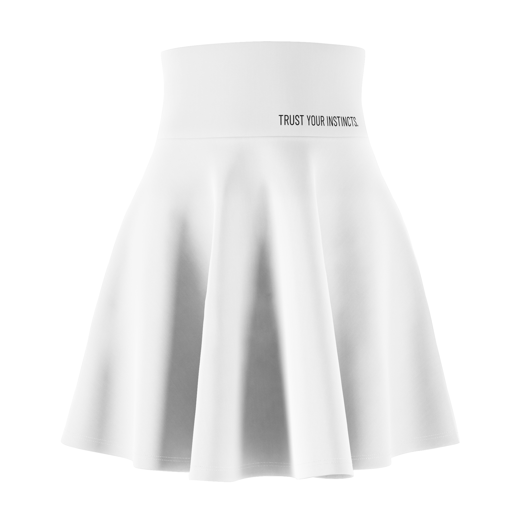 Skater Skirt — 'Trust Your Instincts' High-Waist AOP Women's Skirt - Image 2
