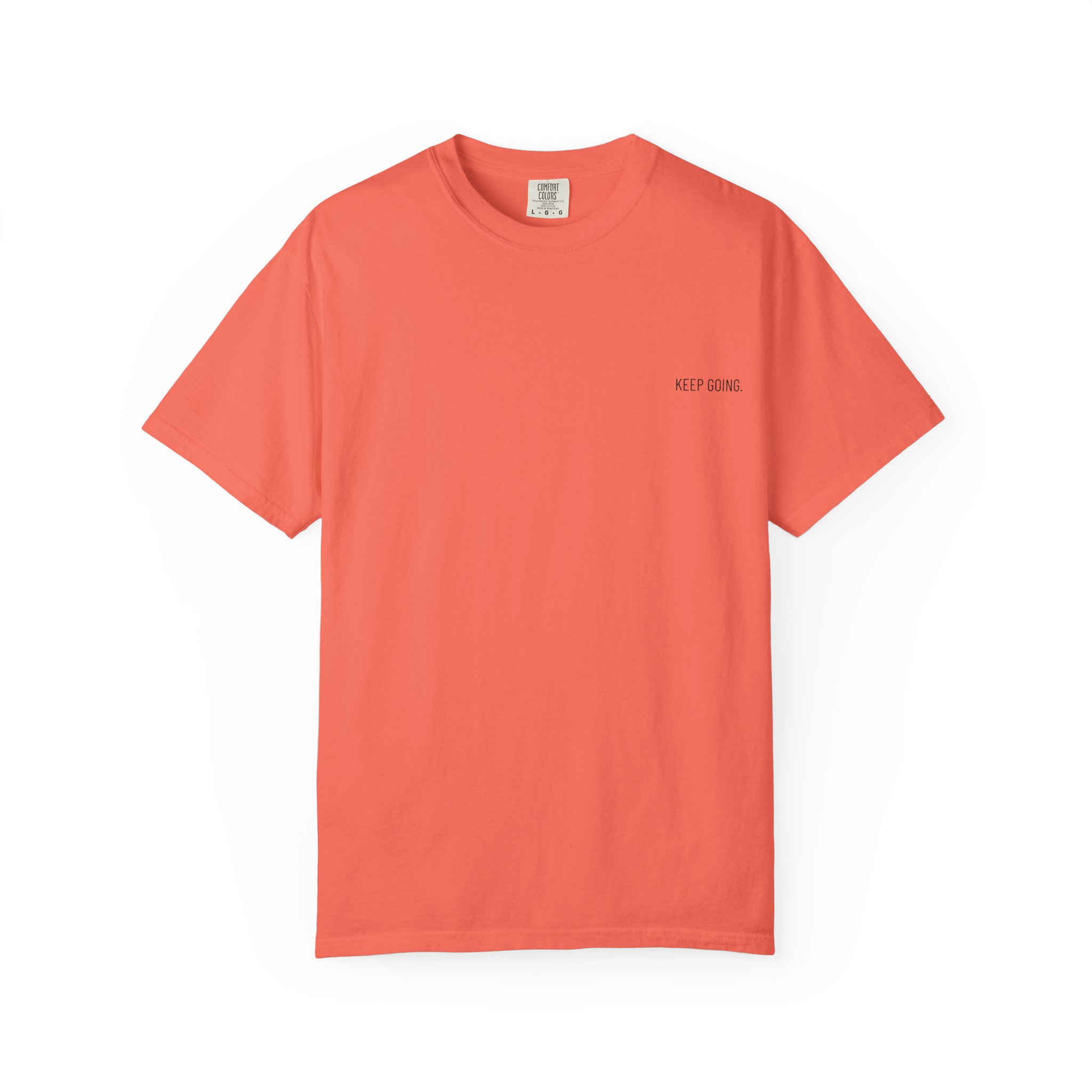 Peace Moon T-Shirt — Minimal 'Keep Going' Graphic Tee with Repeating Peace Moon Back Print - Image 8