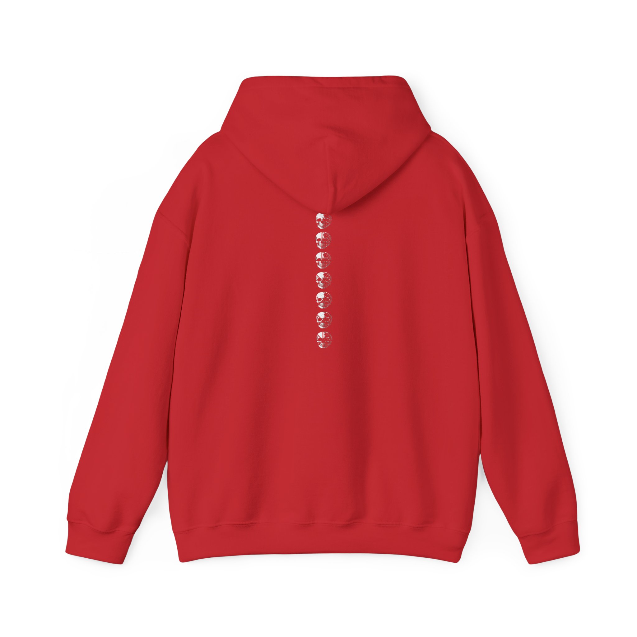 Minimal Skull Hoodie — Subtle White Skull Chest Design - Image 43