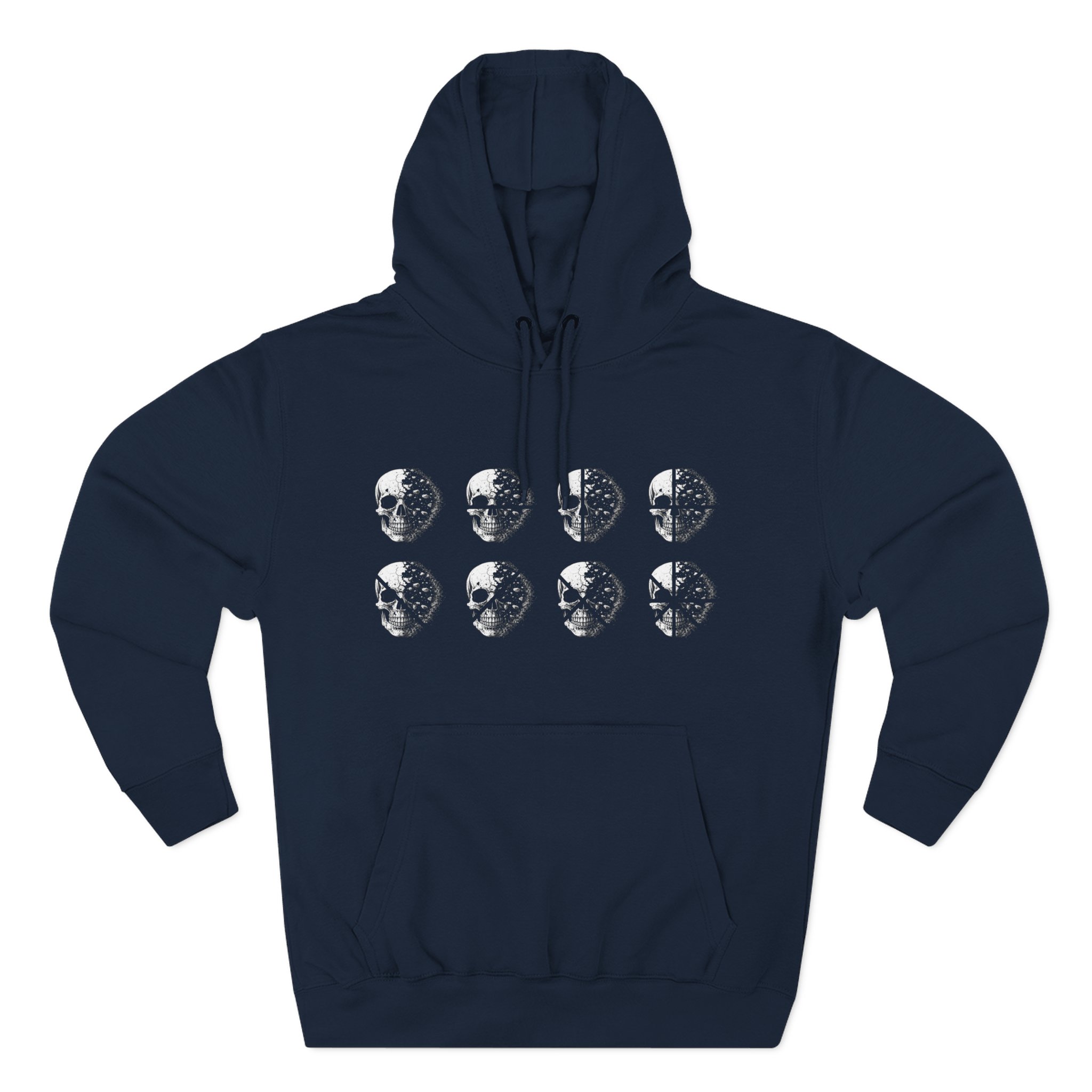Stay Lucid Hoodie — Minimal Lunar Skull Graphic Pullover - Image 45