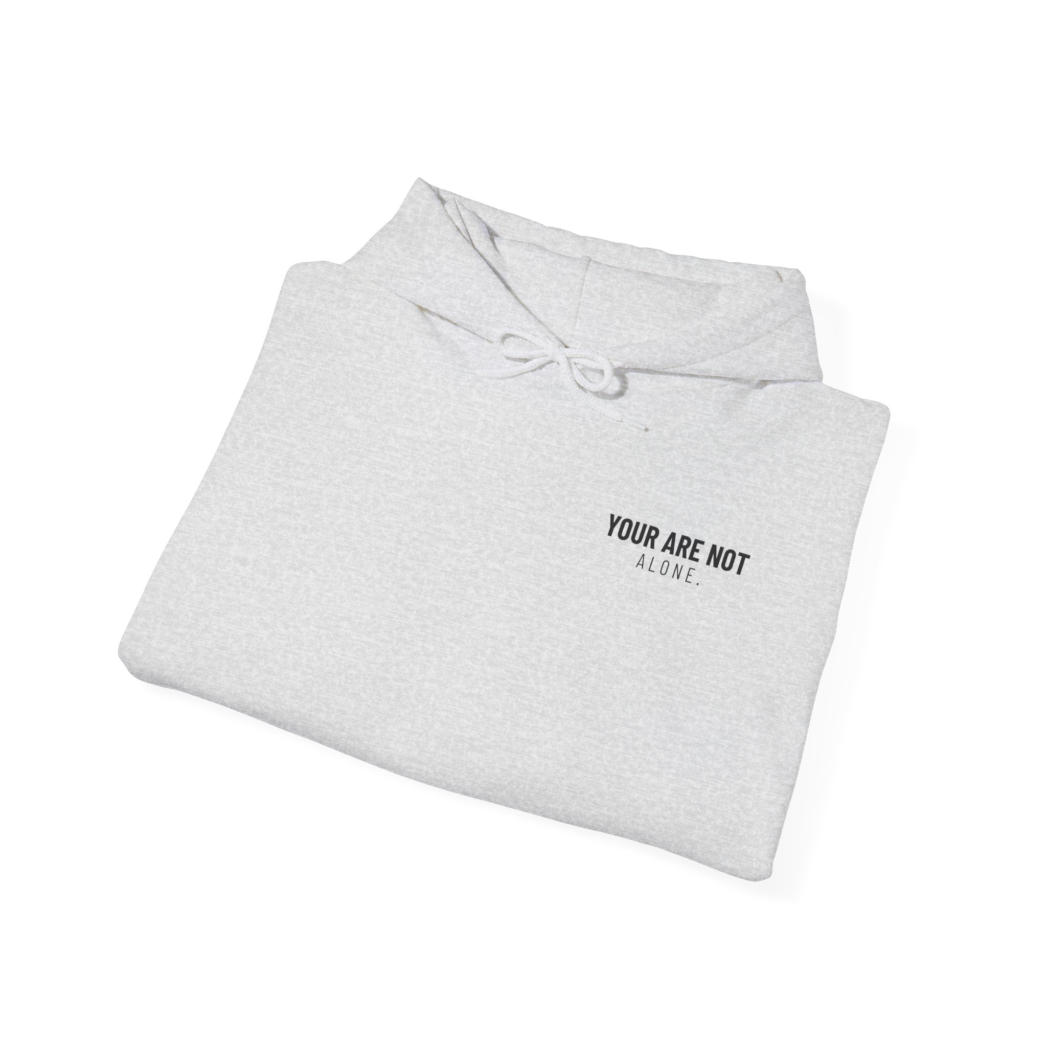 Skull Graphic Hoodie - “You Are Not Alone” Minimalist Streetwear - Image 4
