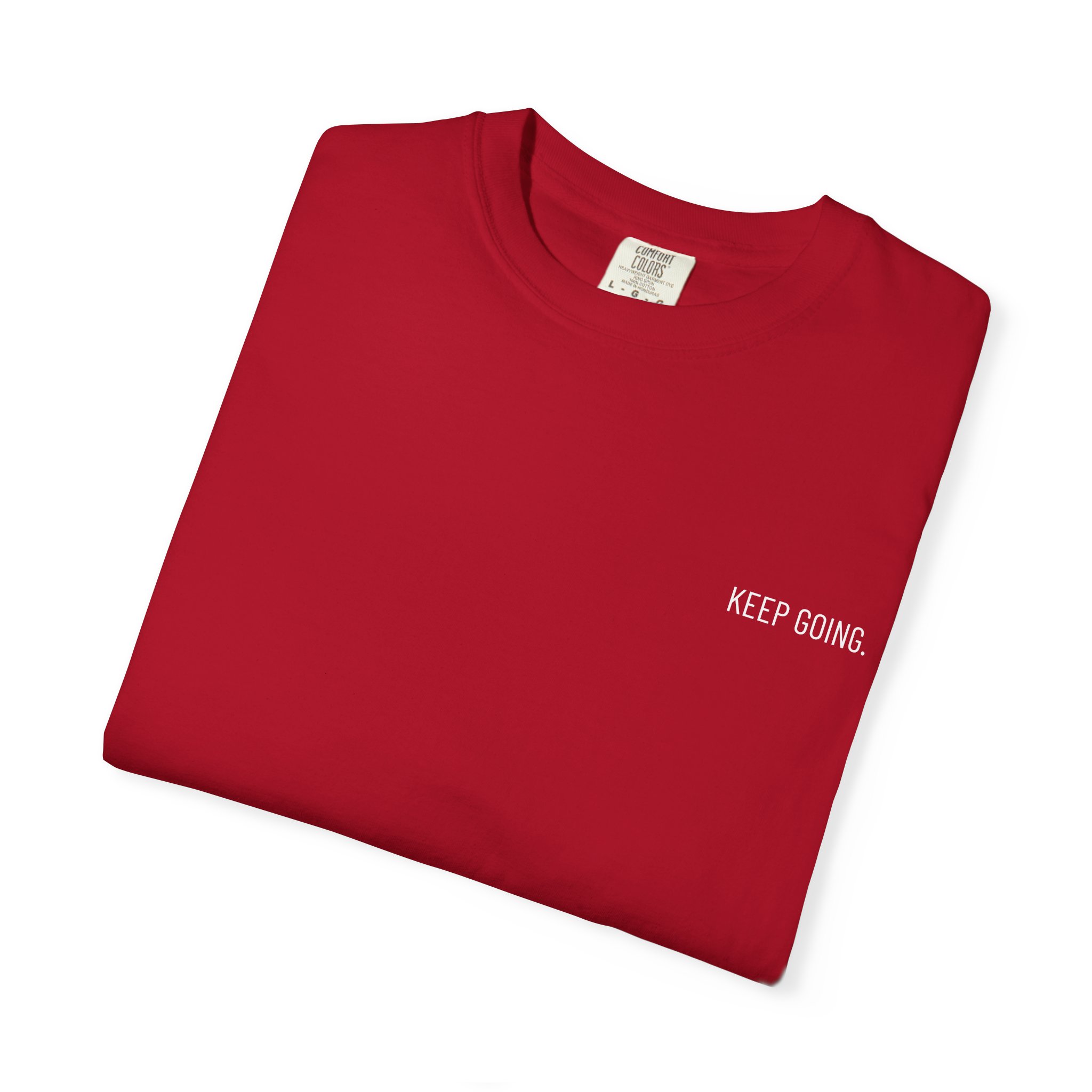 Skull Back Tee — 'Keep Going' Minimalist Garment-Dyed T-Shirt - Image 46