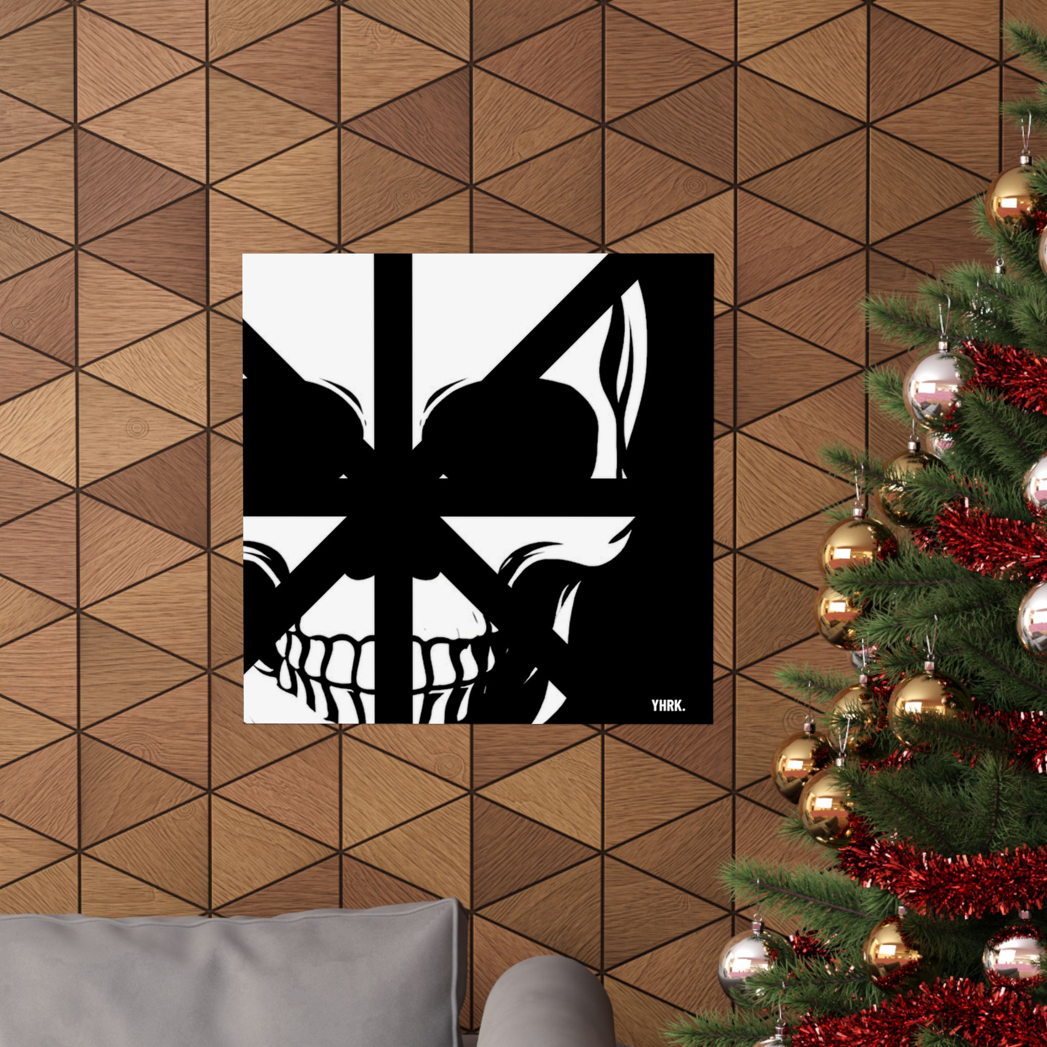 Skull Window Matte Poster — Black & White Gothic Wall Art - Image 37