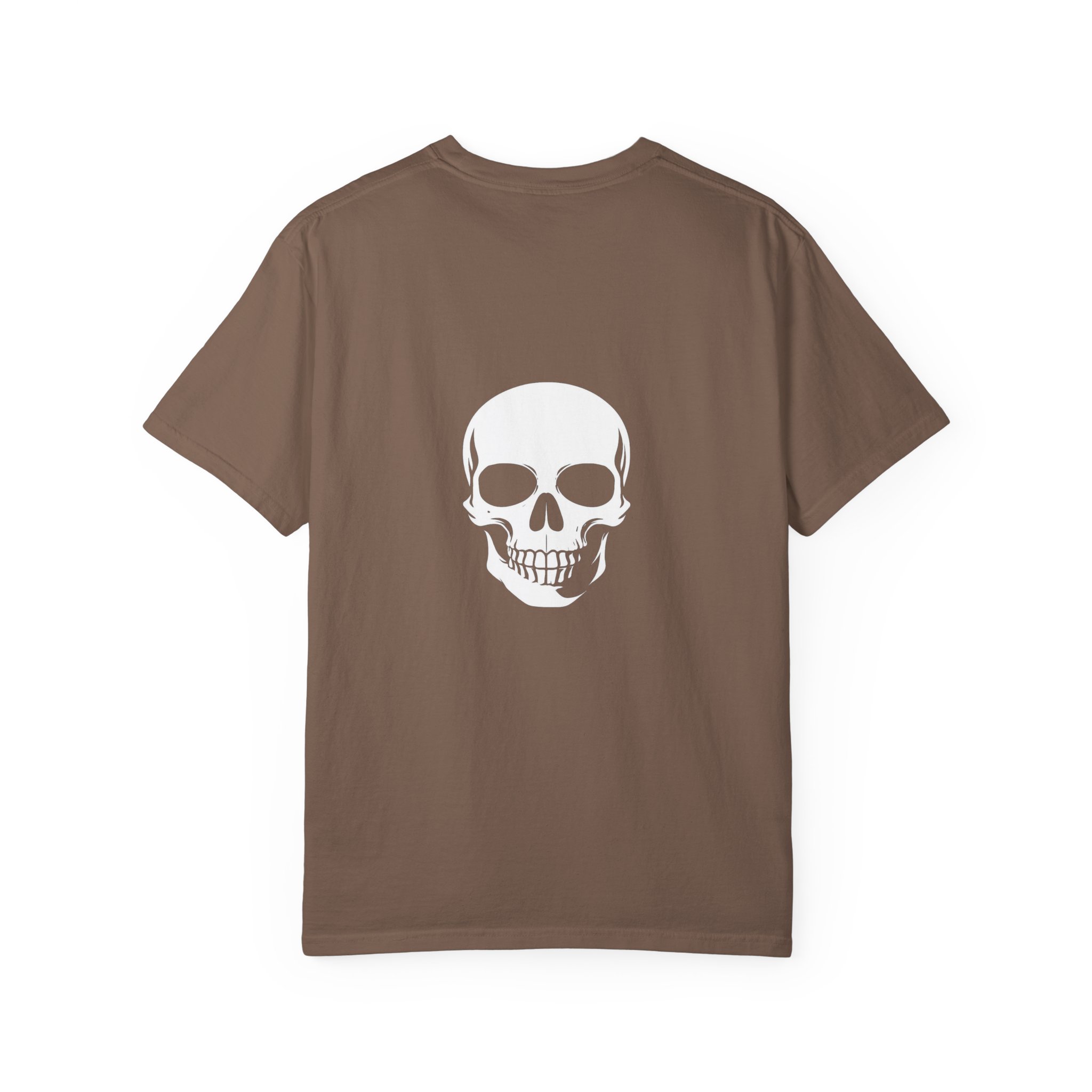 Skull Back Tee — 'Keep Going' Minimalist Garment-Dyed T-Shirt - Image 9