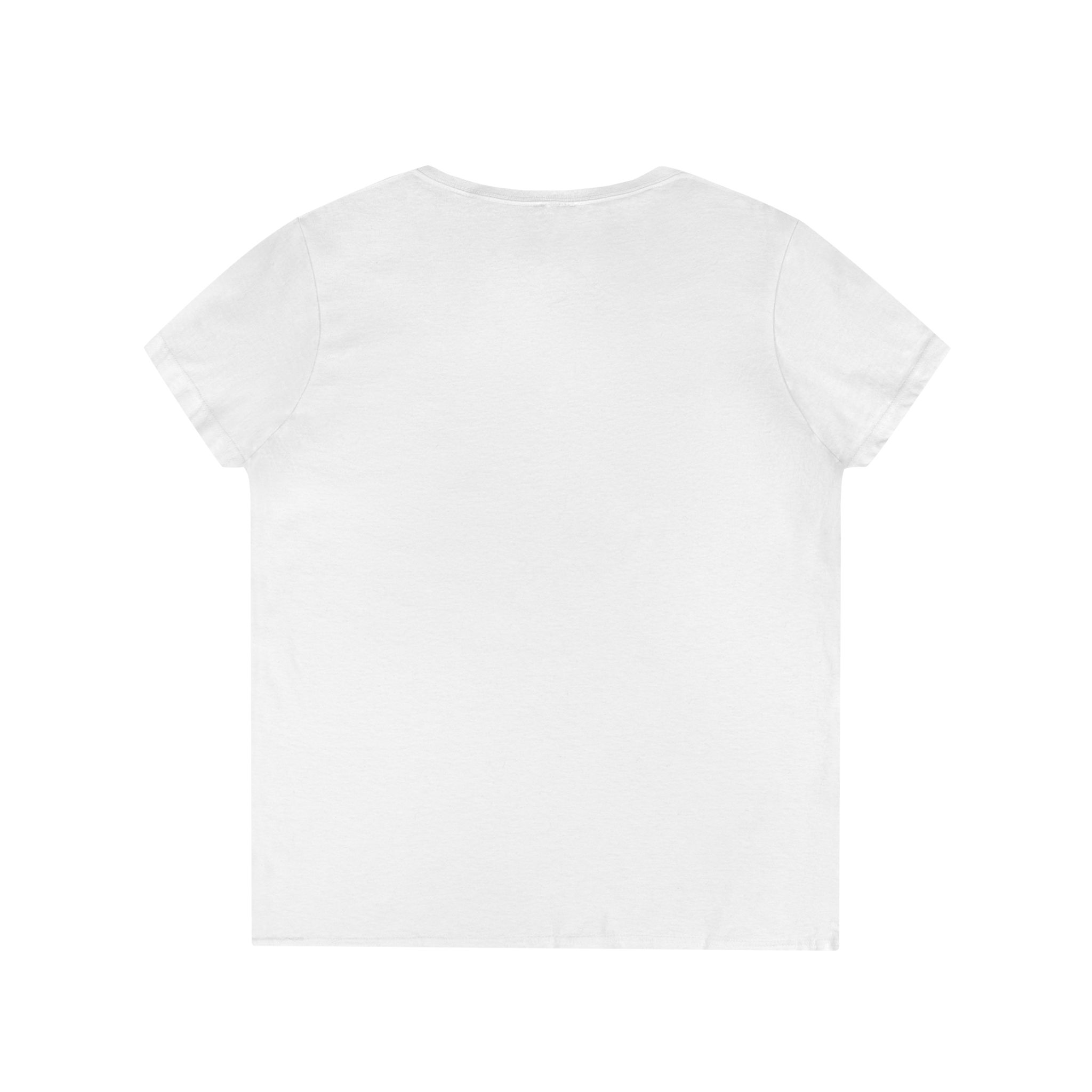 Mini Floral Skull V-Neck Tee — Women's Casual Graphic T-Shirt - Image 3