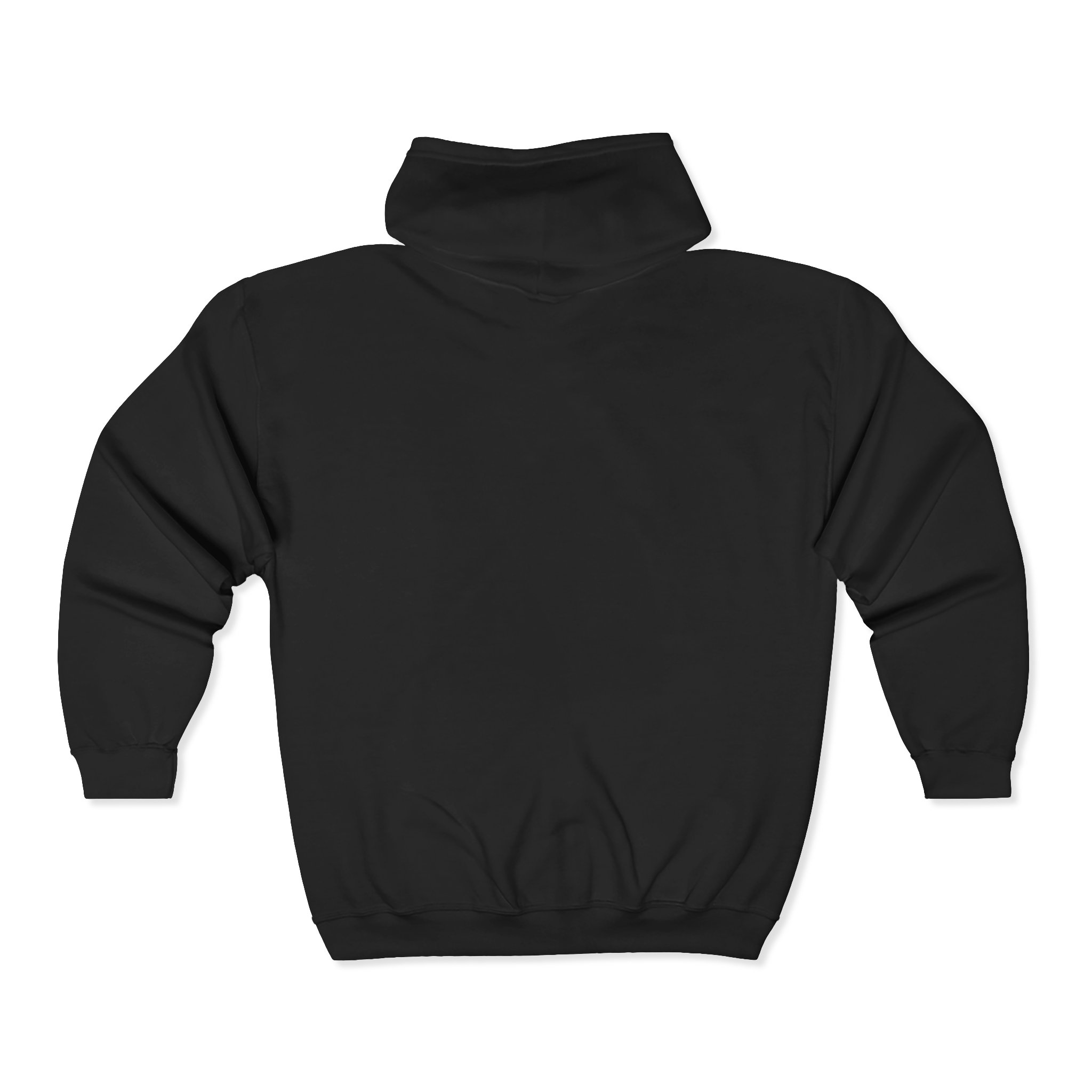 Skull Moon Zip Hoodie — Half Skull, Half Moon Gothic Zip-Up - Image 3