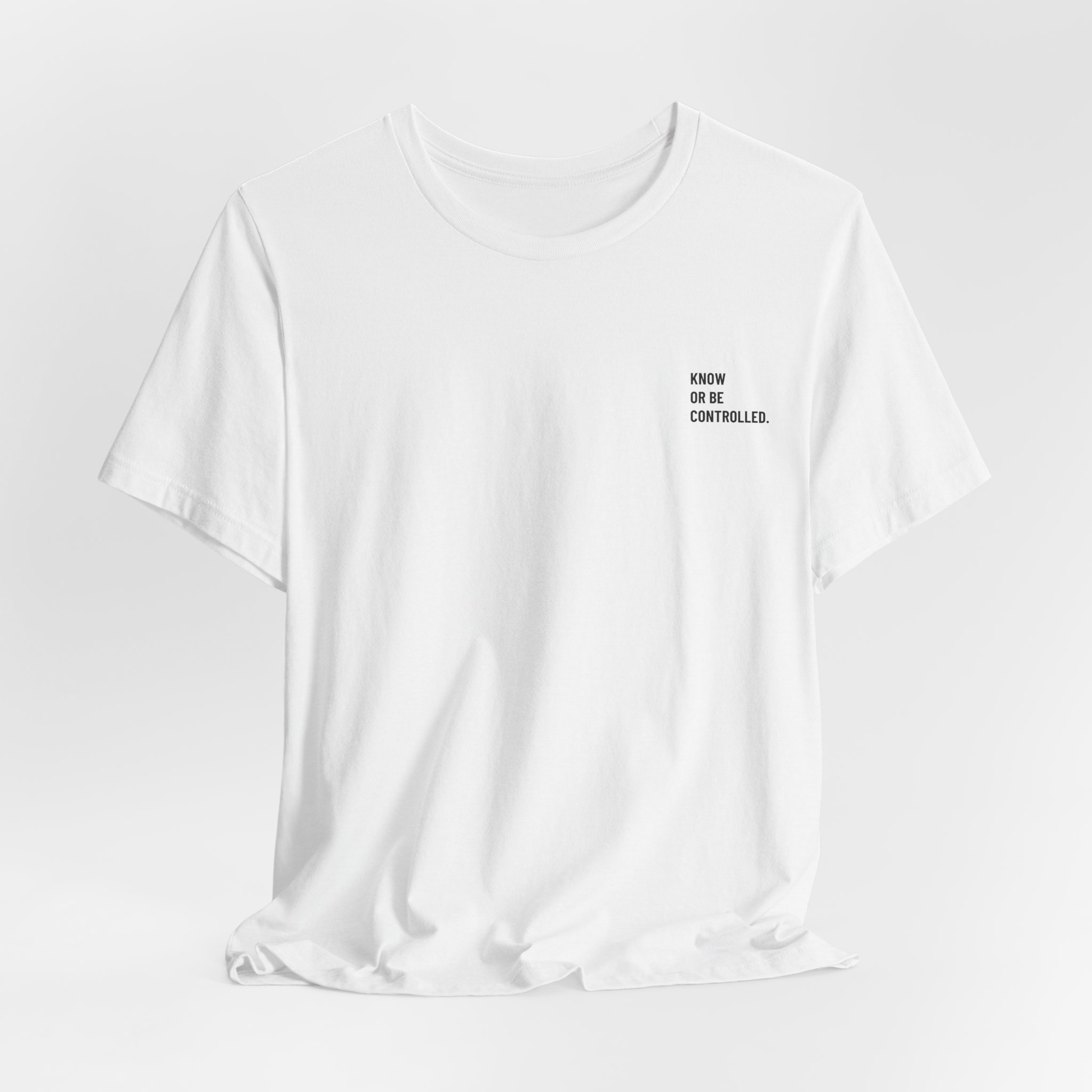 Minimalist Chest Script Tee — 'Kinda Out Of Control' Casual Graphic T‑Shirt - Image 5