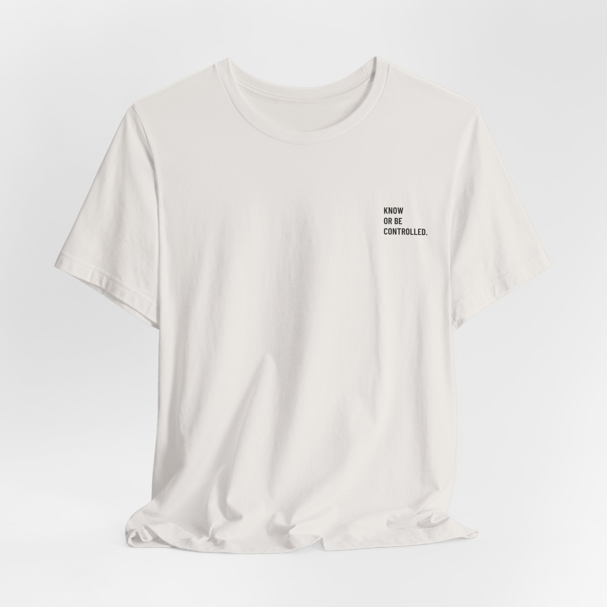 Minimalist Chest Script Tee — 'Kinda Out Of Control' Casual Graphic T‑Shirt - Image 25