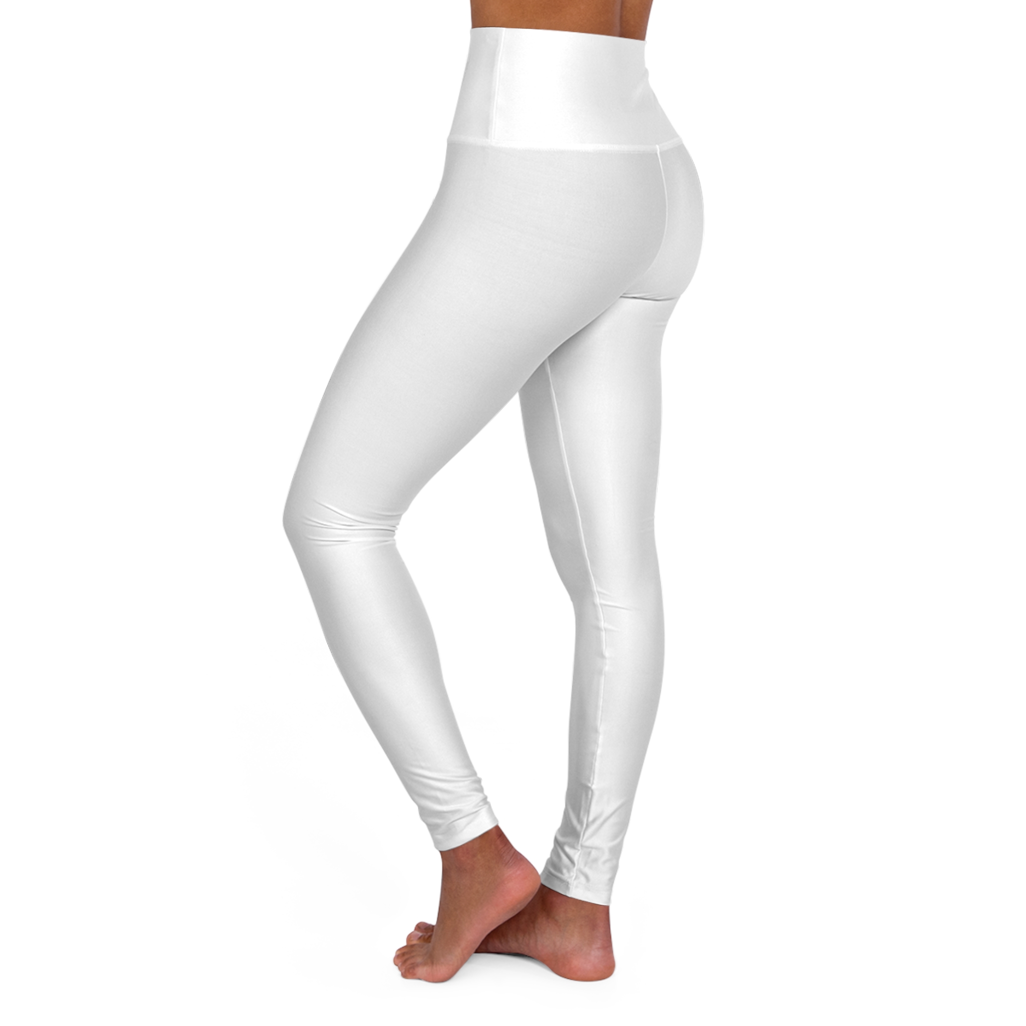 High-Waisted Yoga Leggings — All-Over Print Athletic Leggings - Image 4