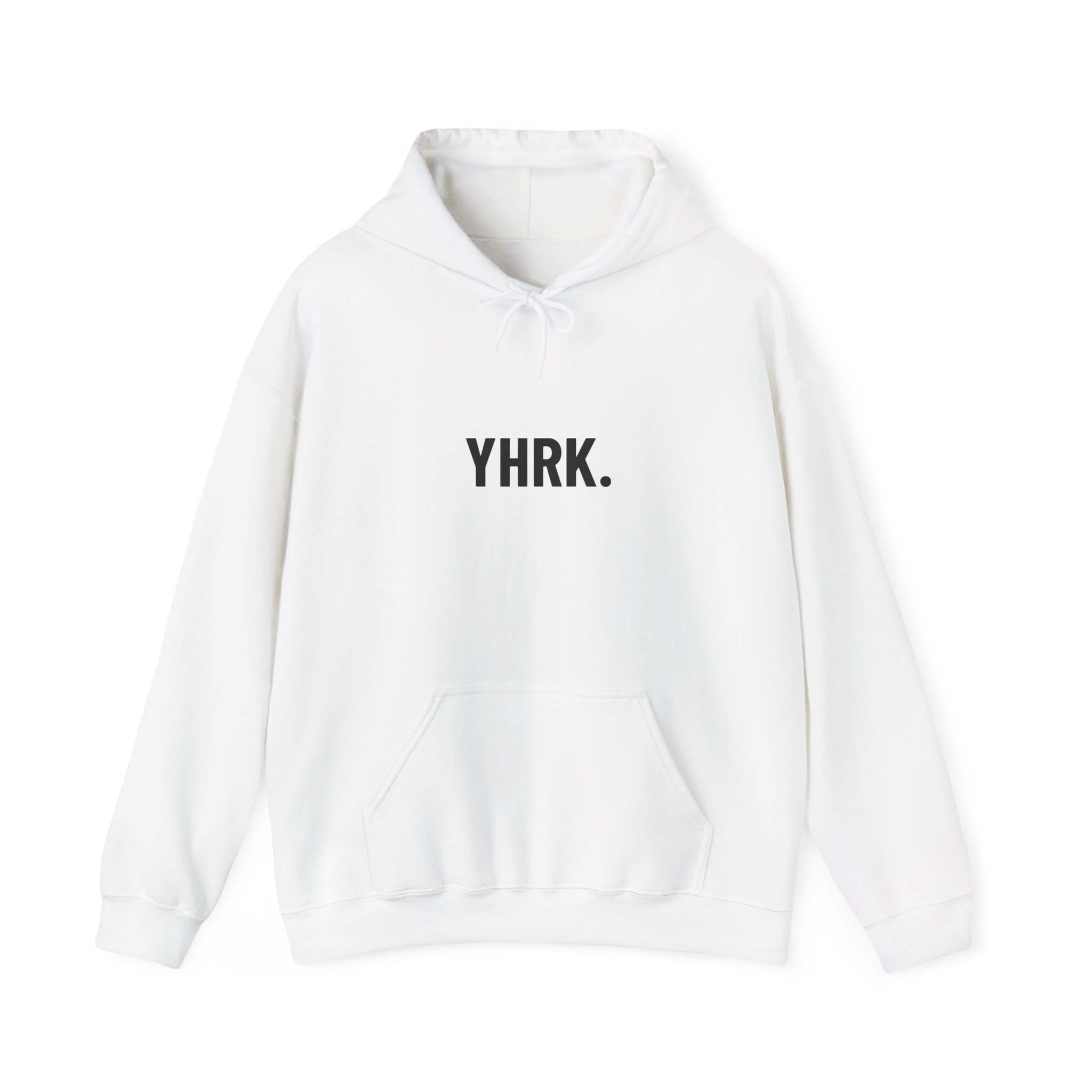 Skull Split Hoodie — YHRK. Minimal Front Logo, Detailed Back Skull Graphic - Image 2