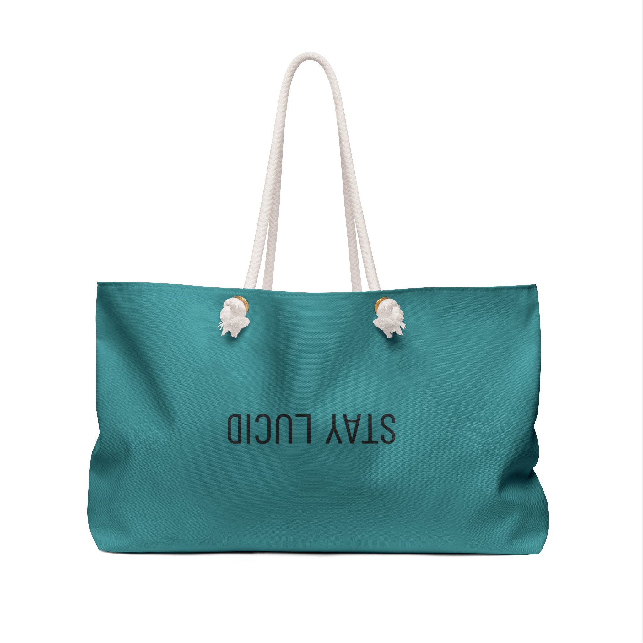 ESSAI N° 2 GD MERE Stay Lucid Teal Weekender Bag — Large Travel Tote with Rope Handles - Image 3