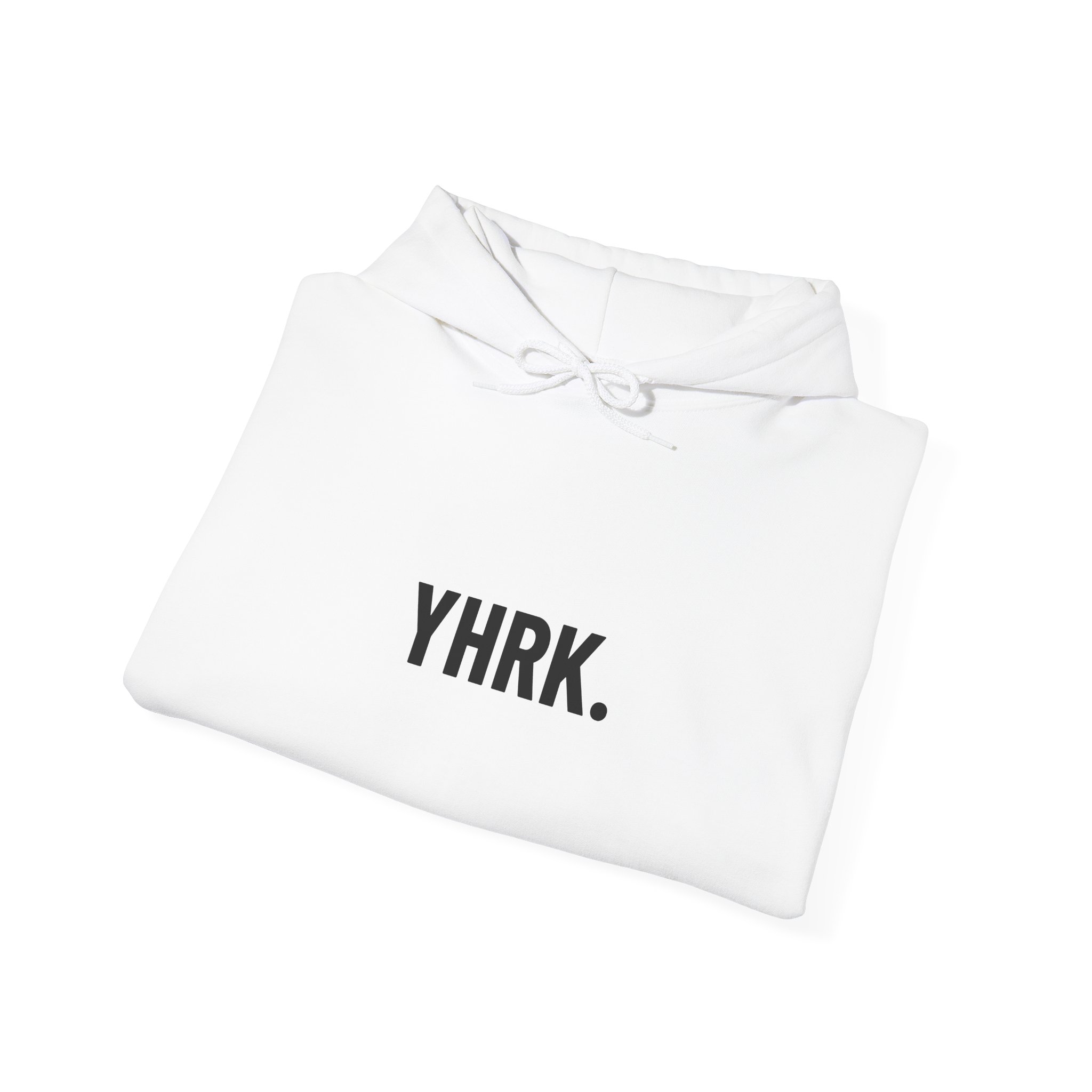 Skull Split Hoodie — YHRK. Minimal Front Logo, Detailed Back Skull Graphic - Image 5