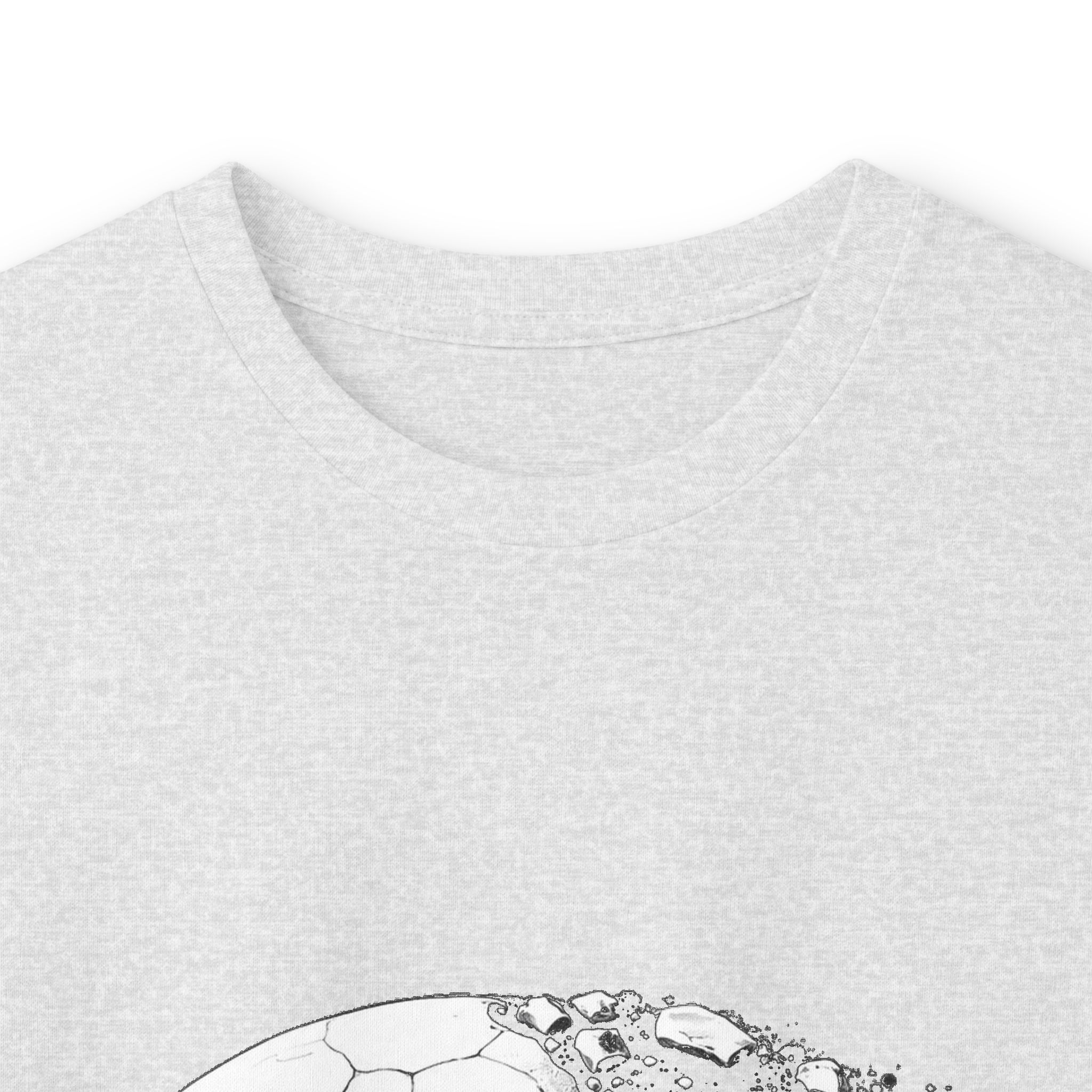Skull Moon Long Sleeve Tee — Split Skull & Floral Moon Graphic - Image 7
